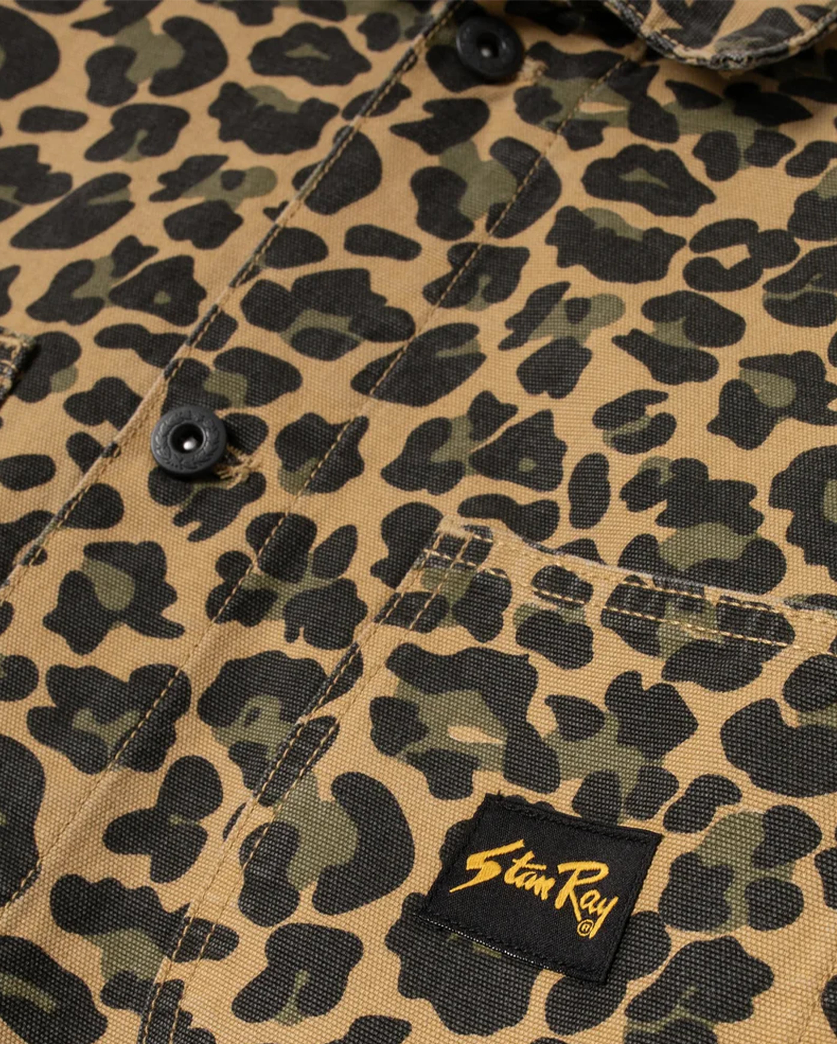 Coverall Jacket Washed Leopard Camo Duck - Starcowparis - 3