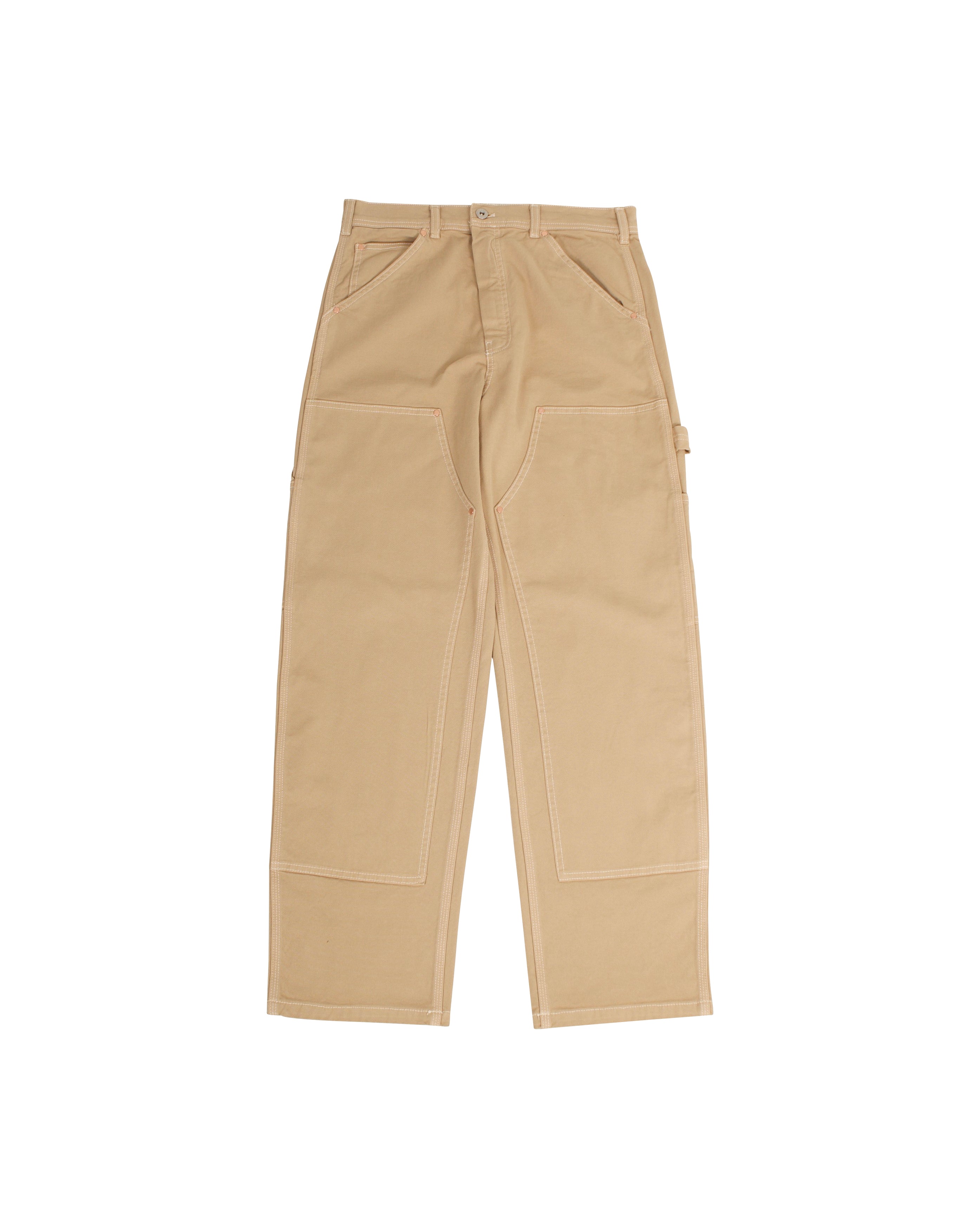 Double Knee Pants Antique Khaki Duck - Starcowparis