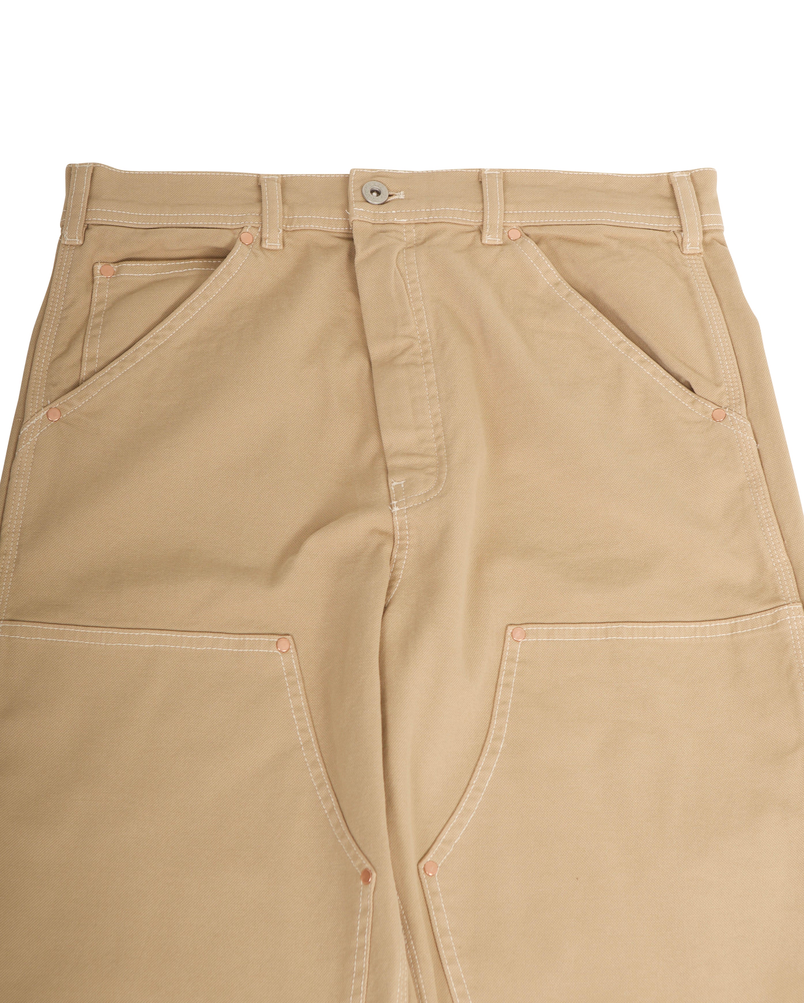 Double Knee Pants Antique Khaki Duck - Starcowparis