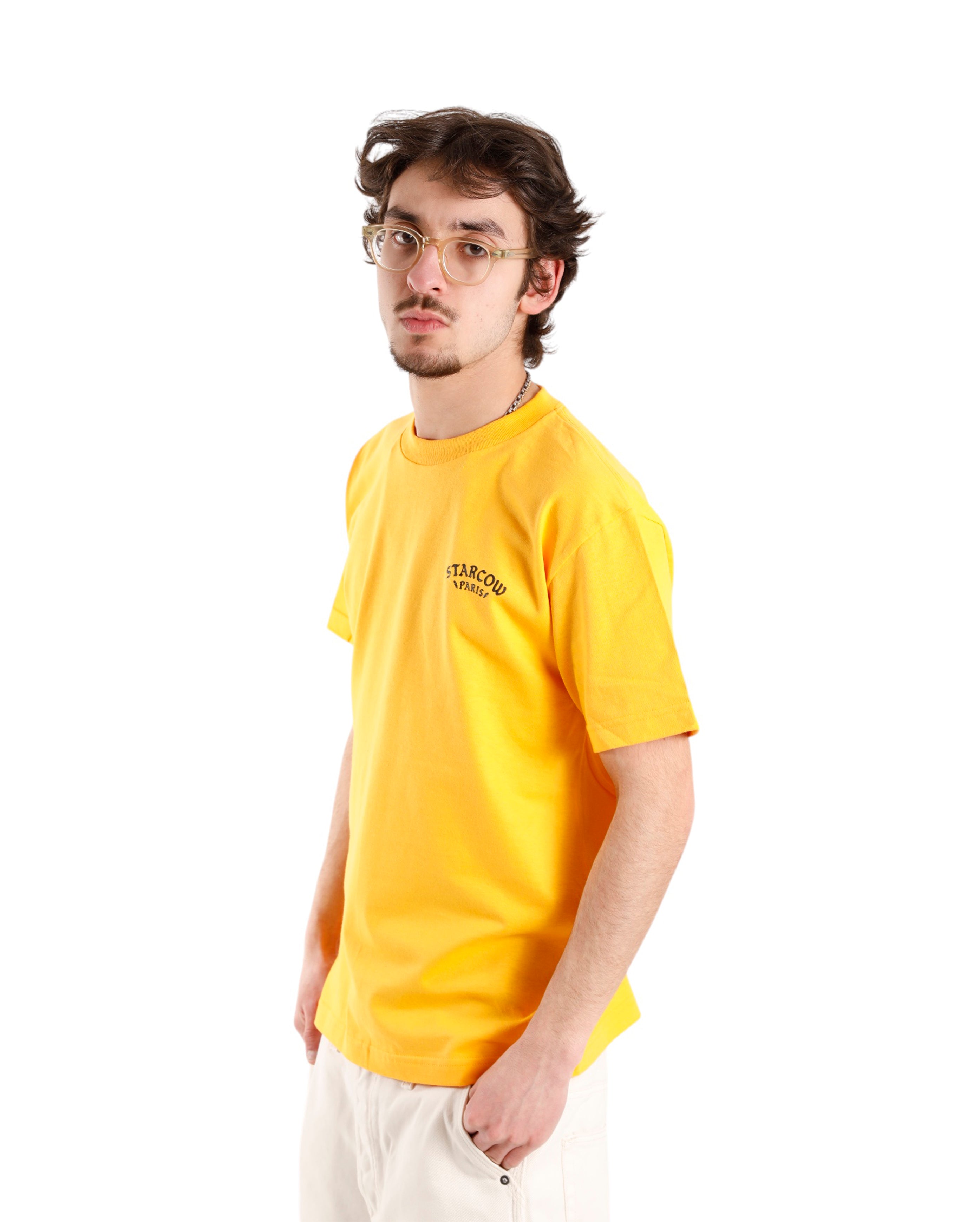 Starcow-96 Tee Yellow Black-Starcowparis
