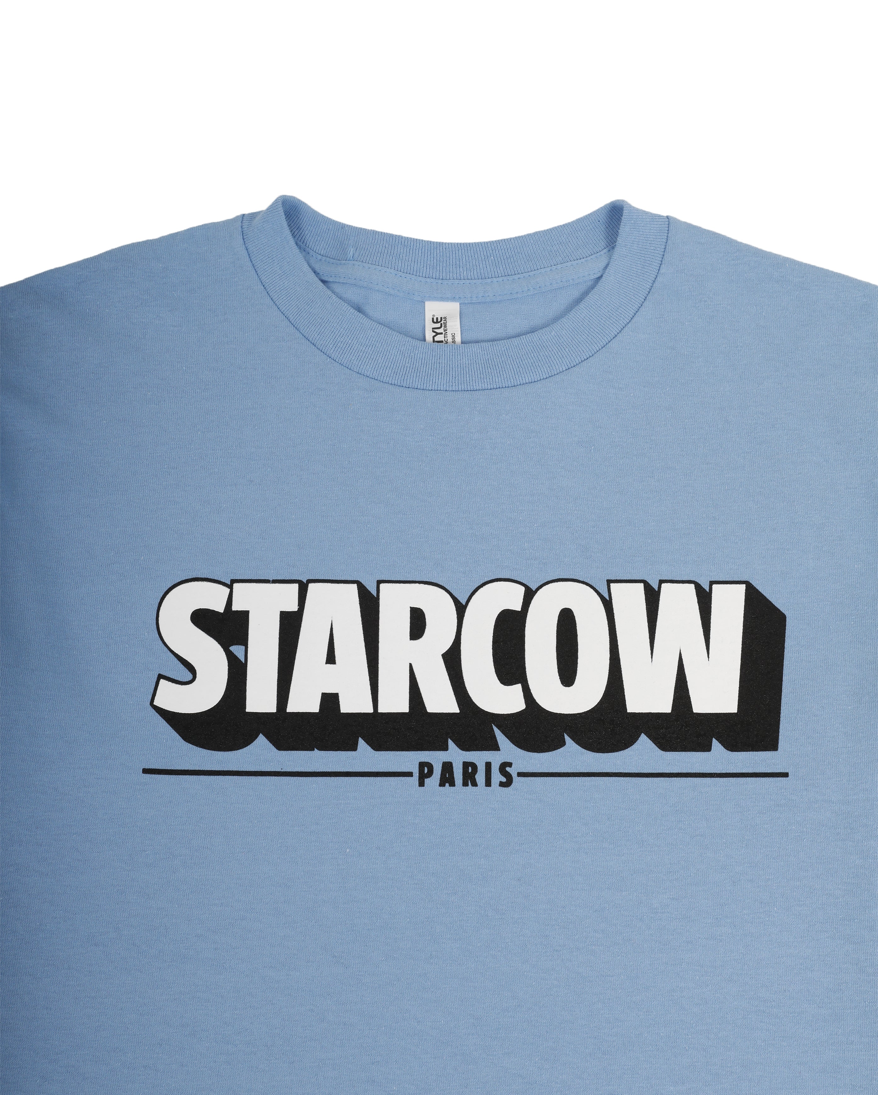 Bold 3D Tee Blanc Bleu Ciel - Starcowparis - 3