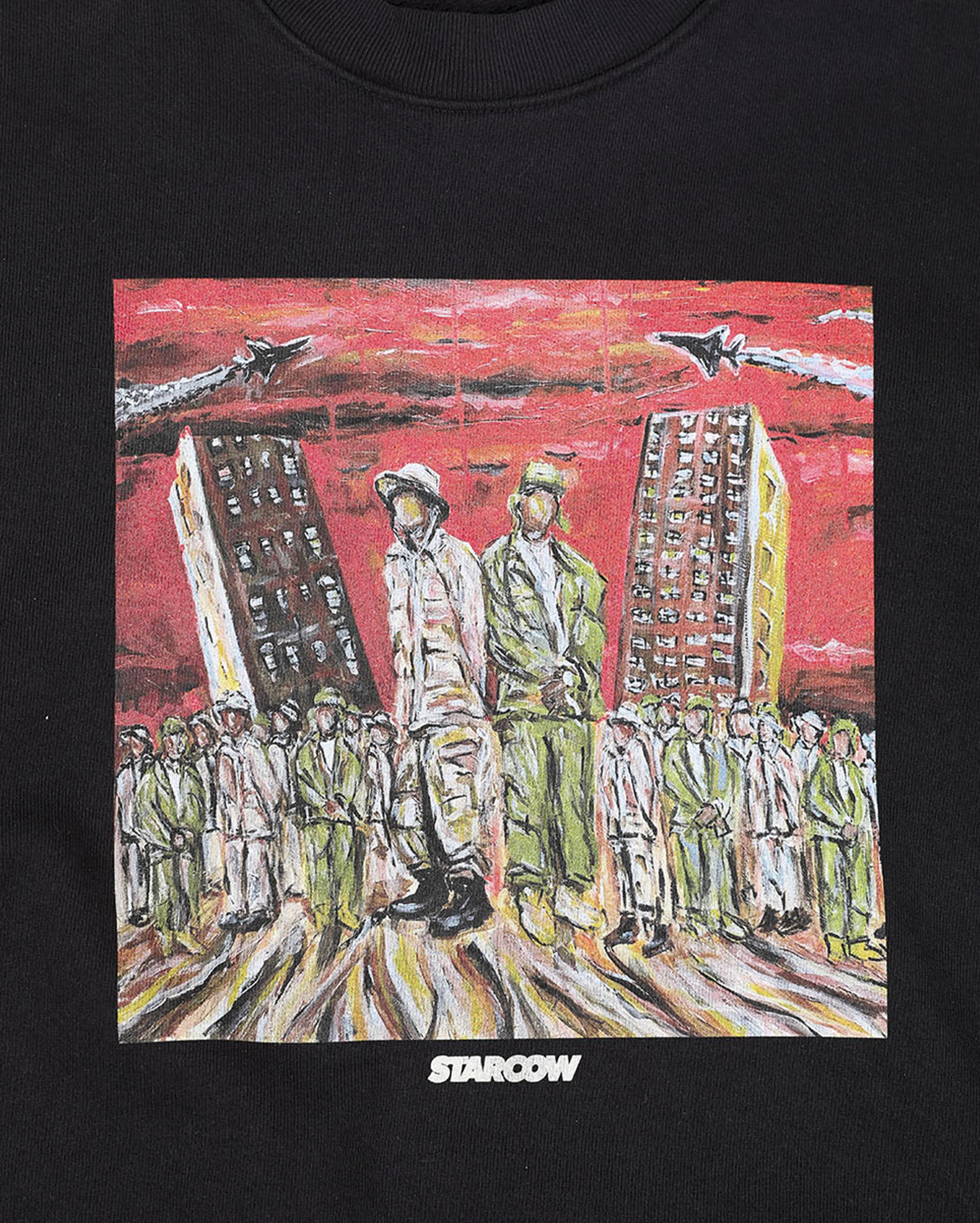 Starcow-Starcow CNN x Squatdeadface Tee Black-Starcowparis