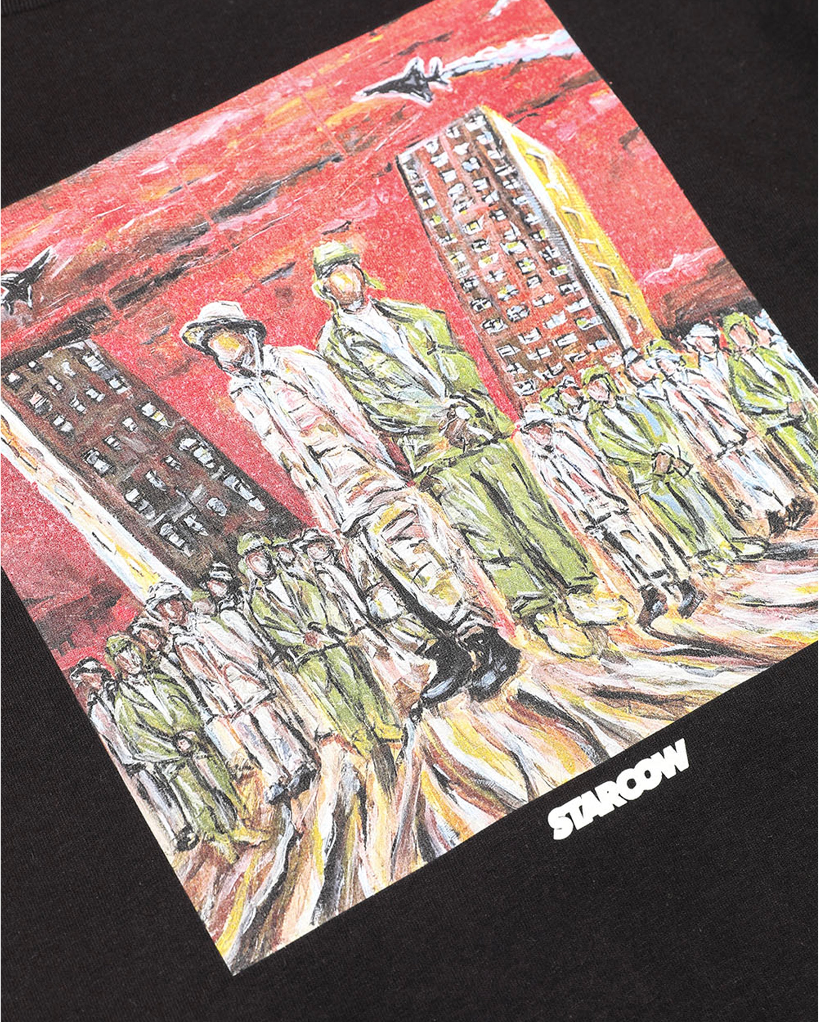 Starcow-Starcow CNN x Squatdeadface Tee Black-Starcowparis