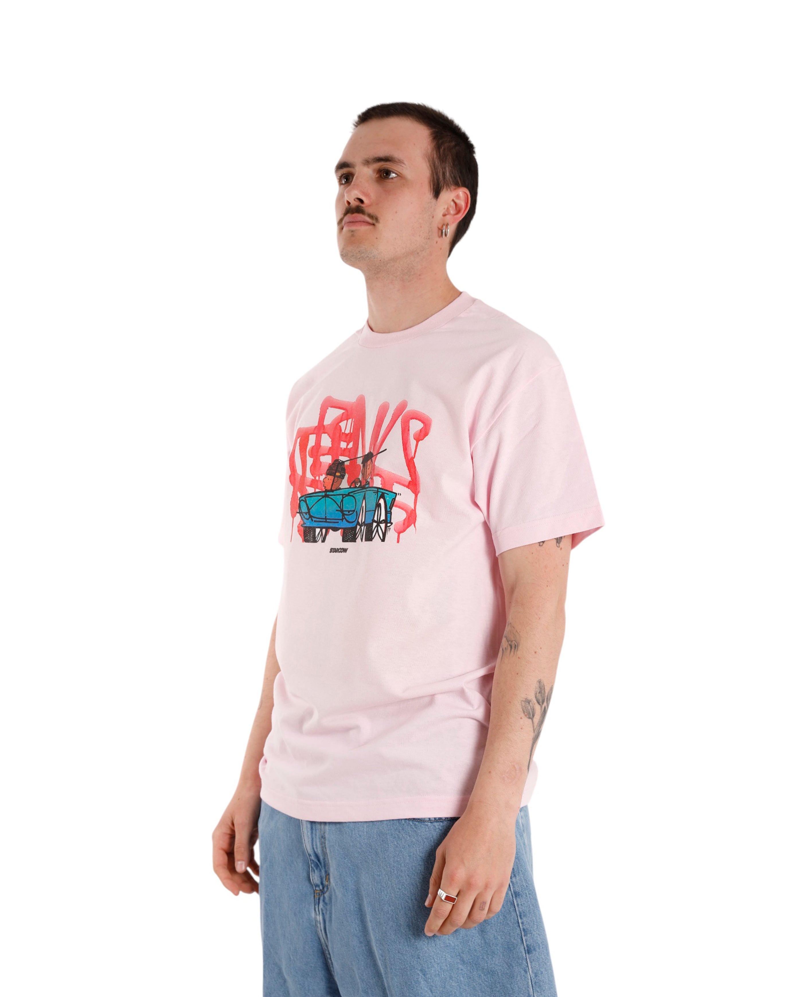 Starcow-Tee Bboy Brown Crew Pink-Starcowparis