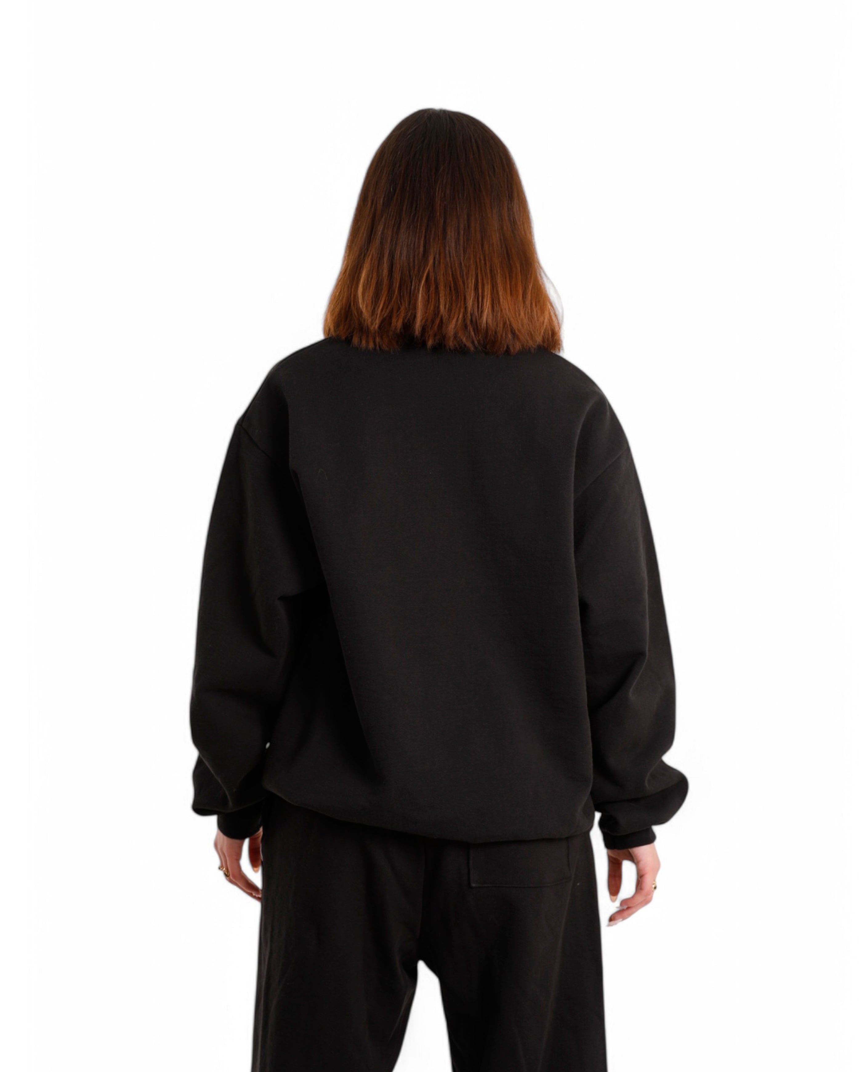 Crewneck Black STW Embroidered - Starcowparis - 4