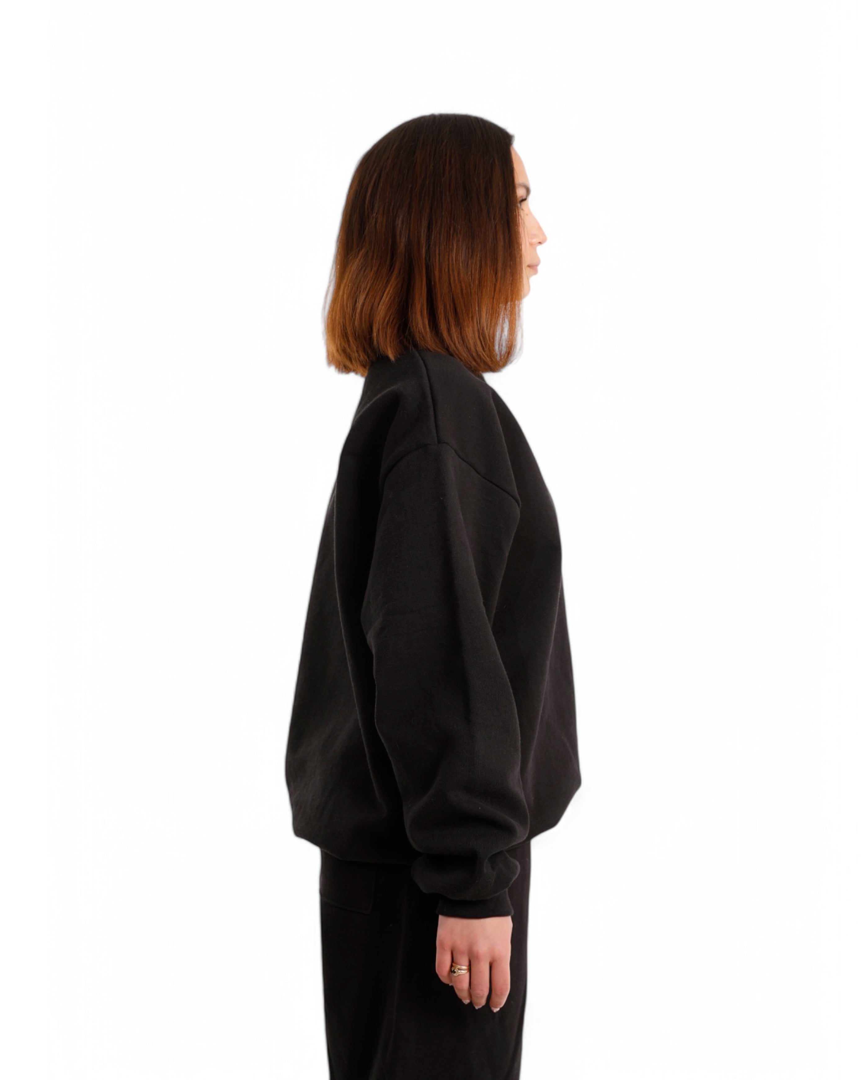 Crewneck Black STW Embroidered - Starcowparis - 3