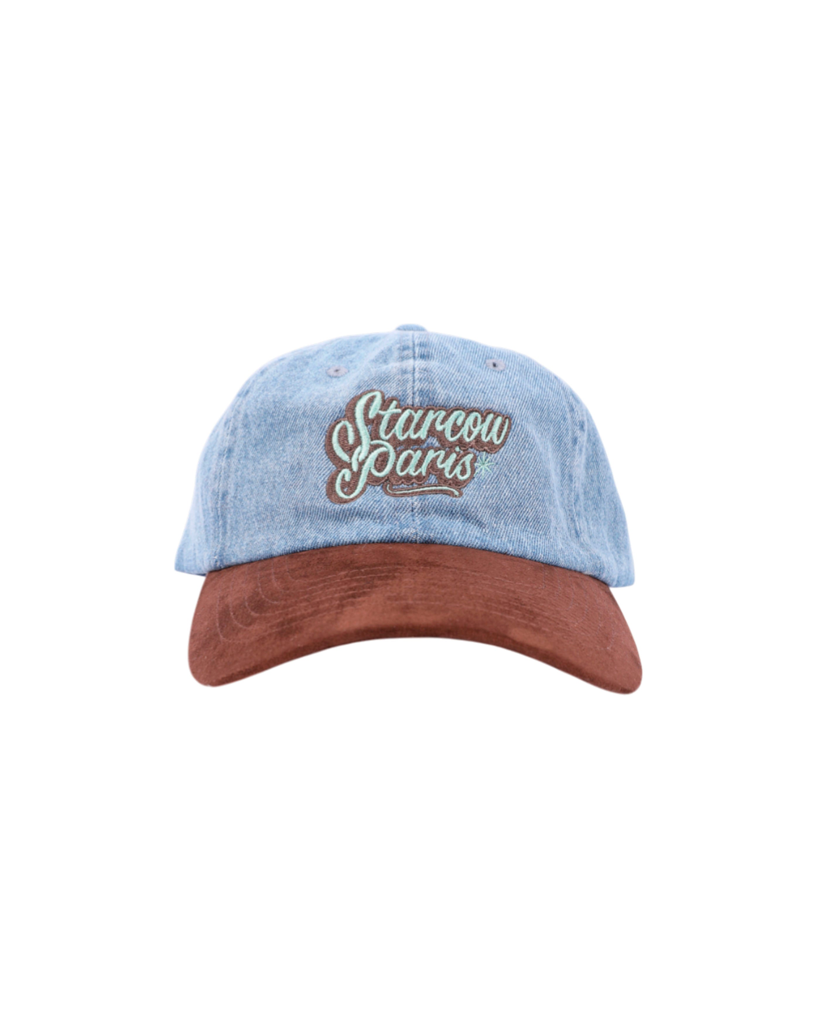 starcow-x With Vivid Color baseball cap Denim / Daim Brown Mint-Starcowparis