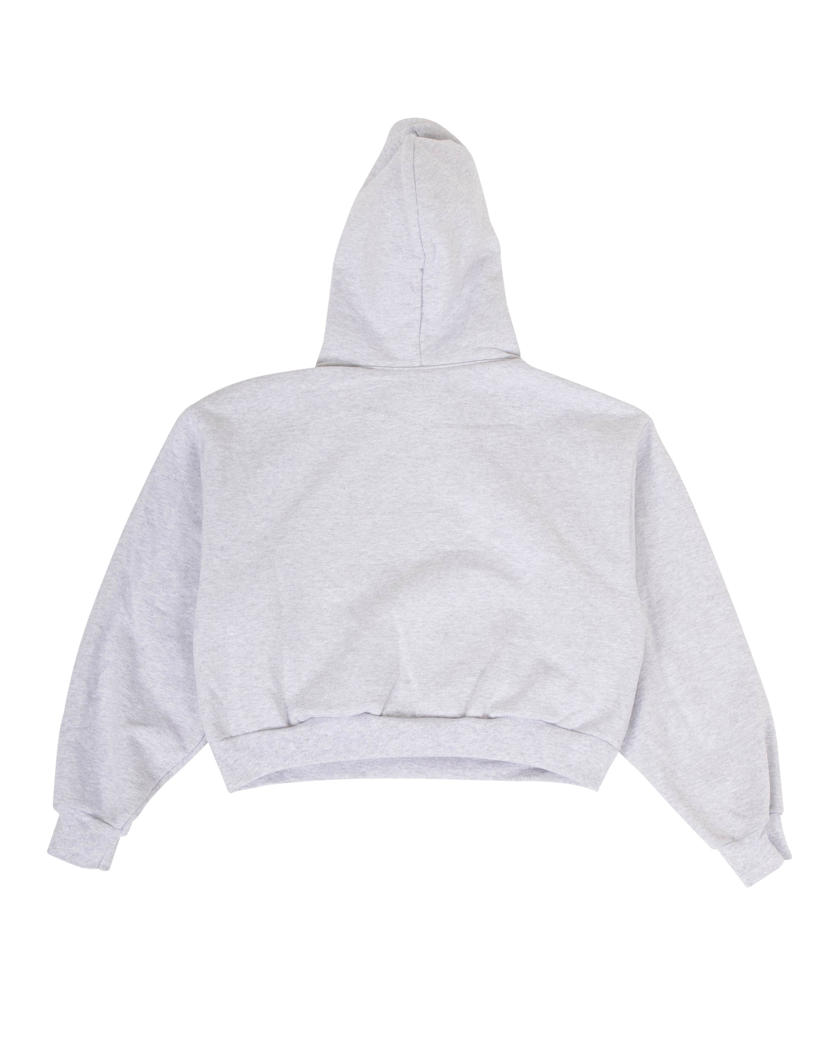 Cropped Hoodie Women Starcow Chillin Ash Grey - Starcowparis