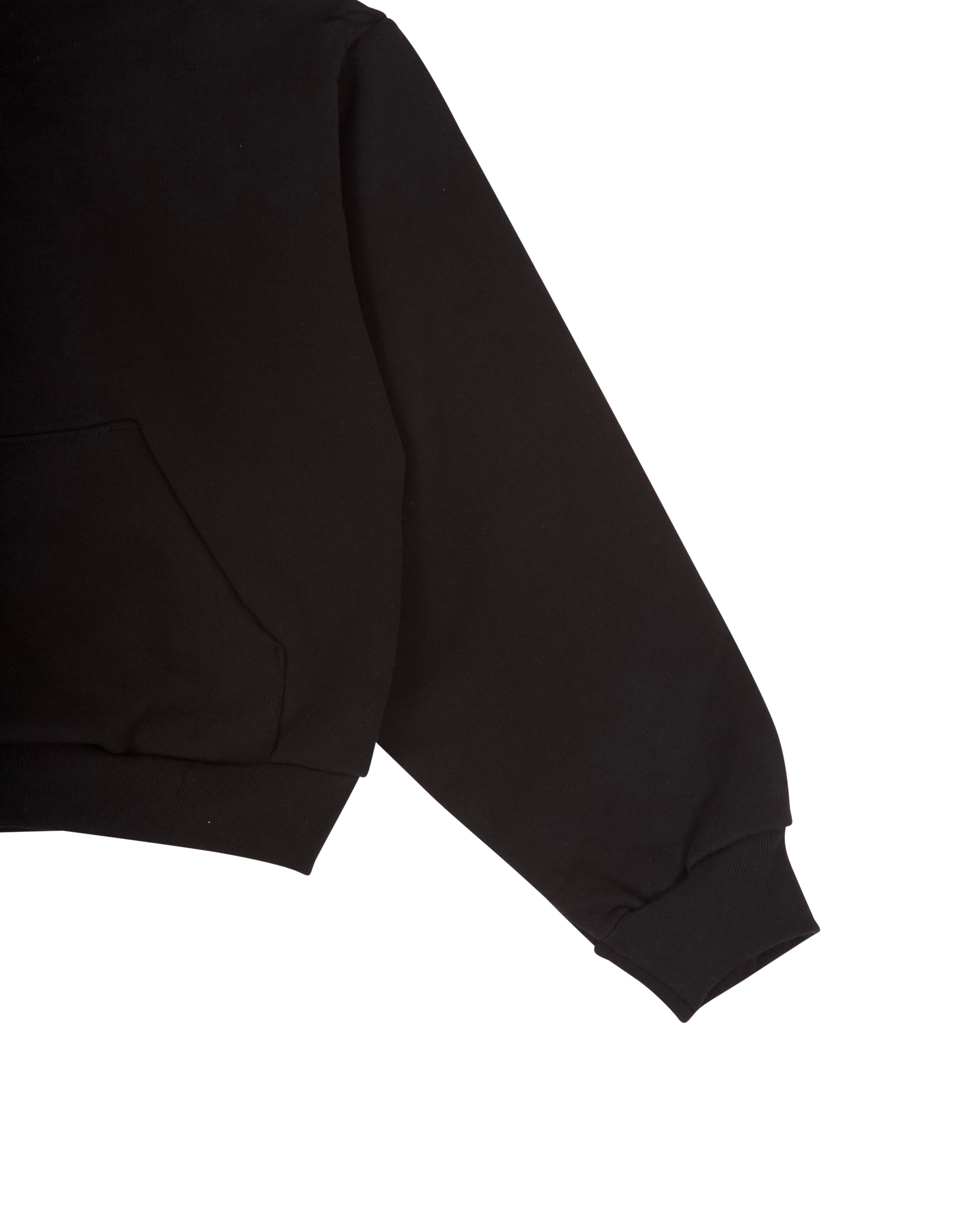 Cropped Hoodie Women Starcow Chillin Black - Starcowparis