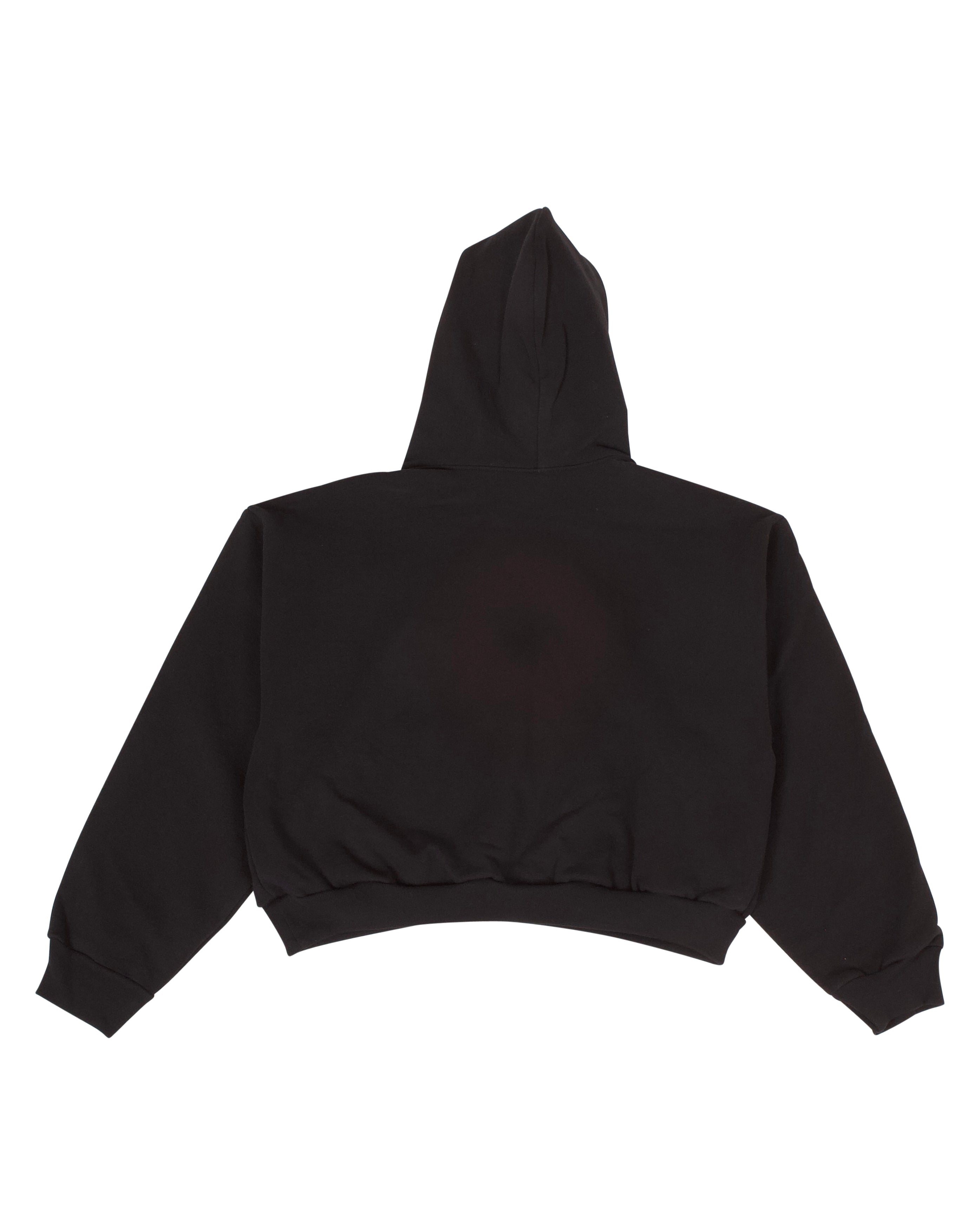 Cropped Hoodie Women Starcow Chillin Black - Starcowparis