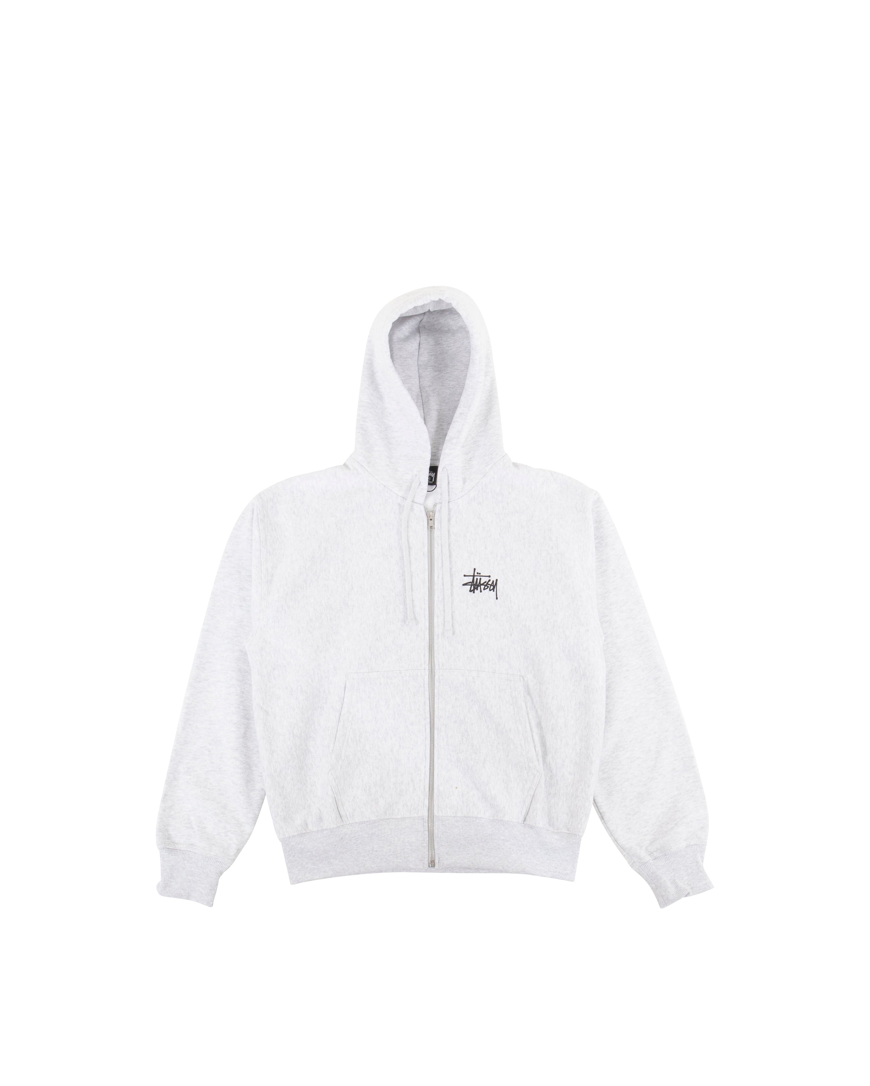 Basic Zip Hoodie Ash Heather