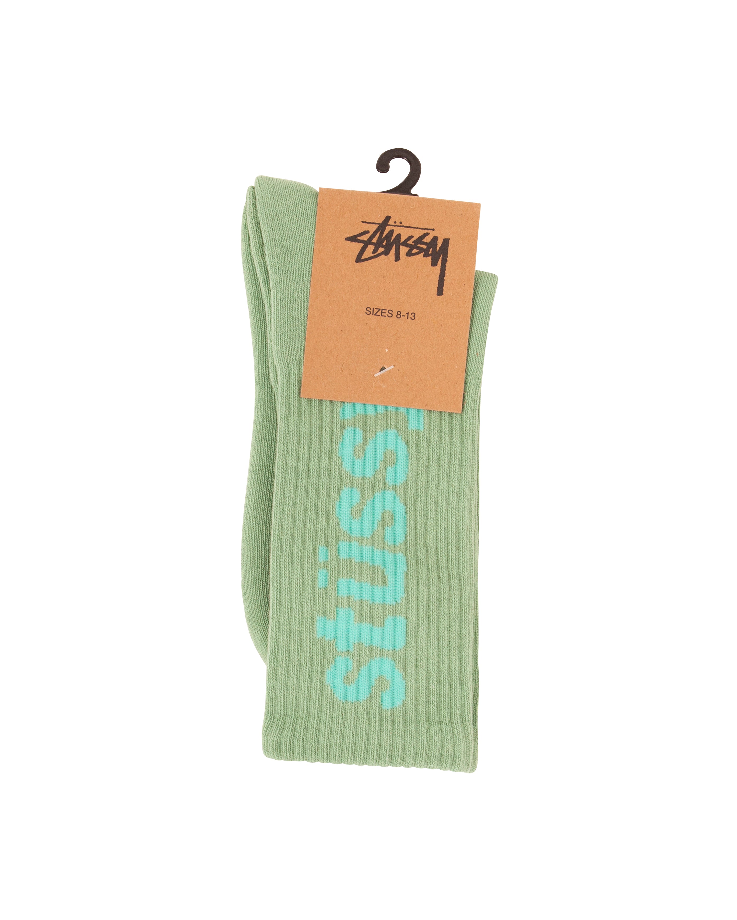 Helvetica Crew Socks Pistachio - Starcowparis - 1