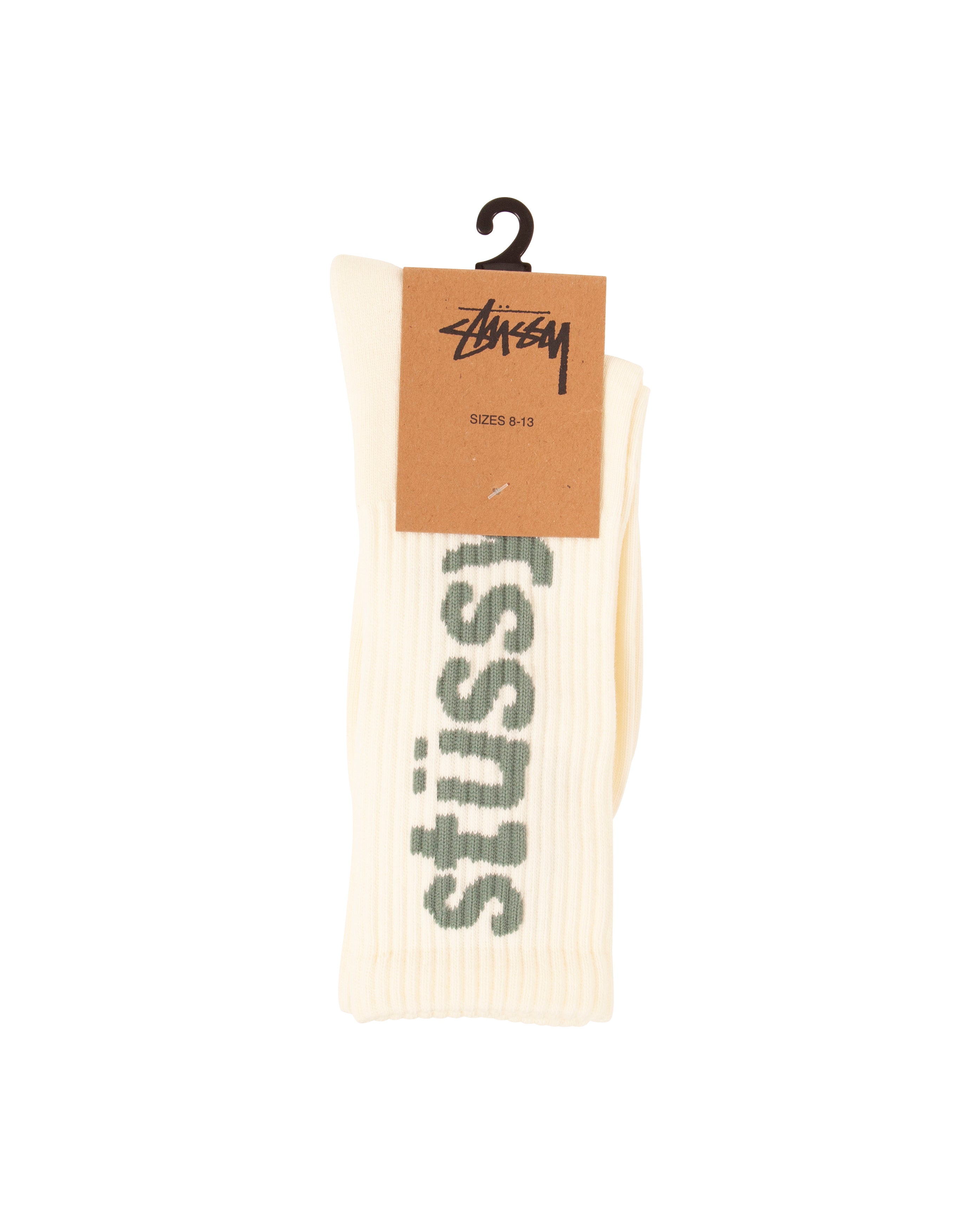 Helvetica Crew Socks Stone - Starcowparis - 1