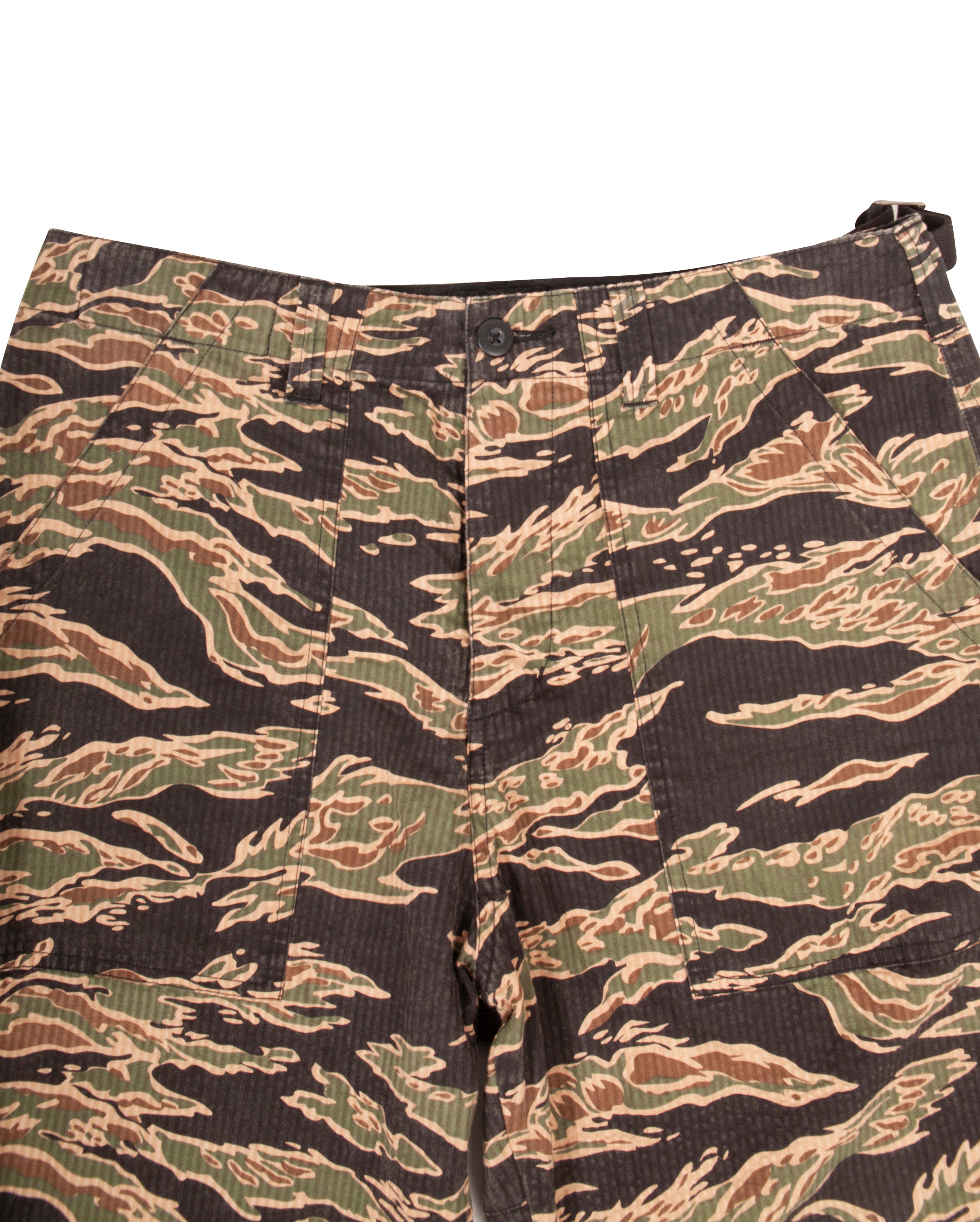 Seersucker Military Shorts Camo