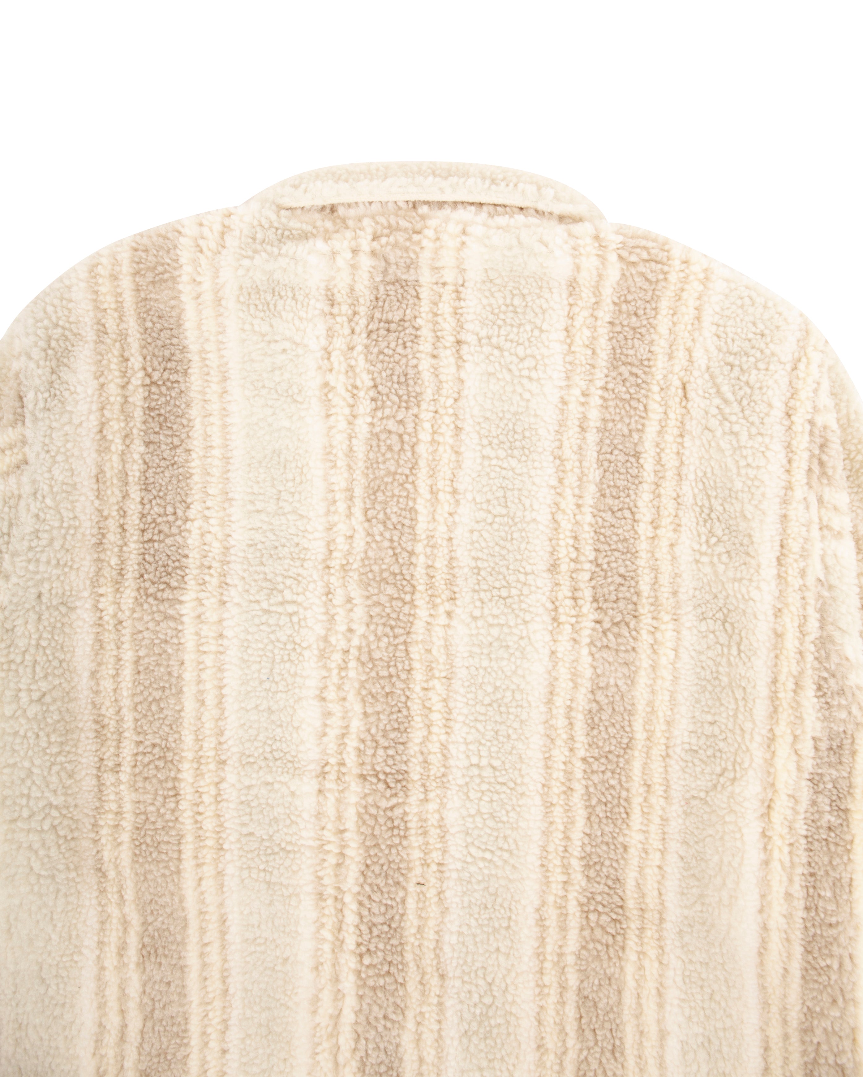 Stripe Sherpa Shirt Natural