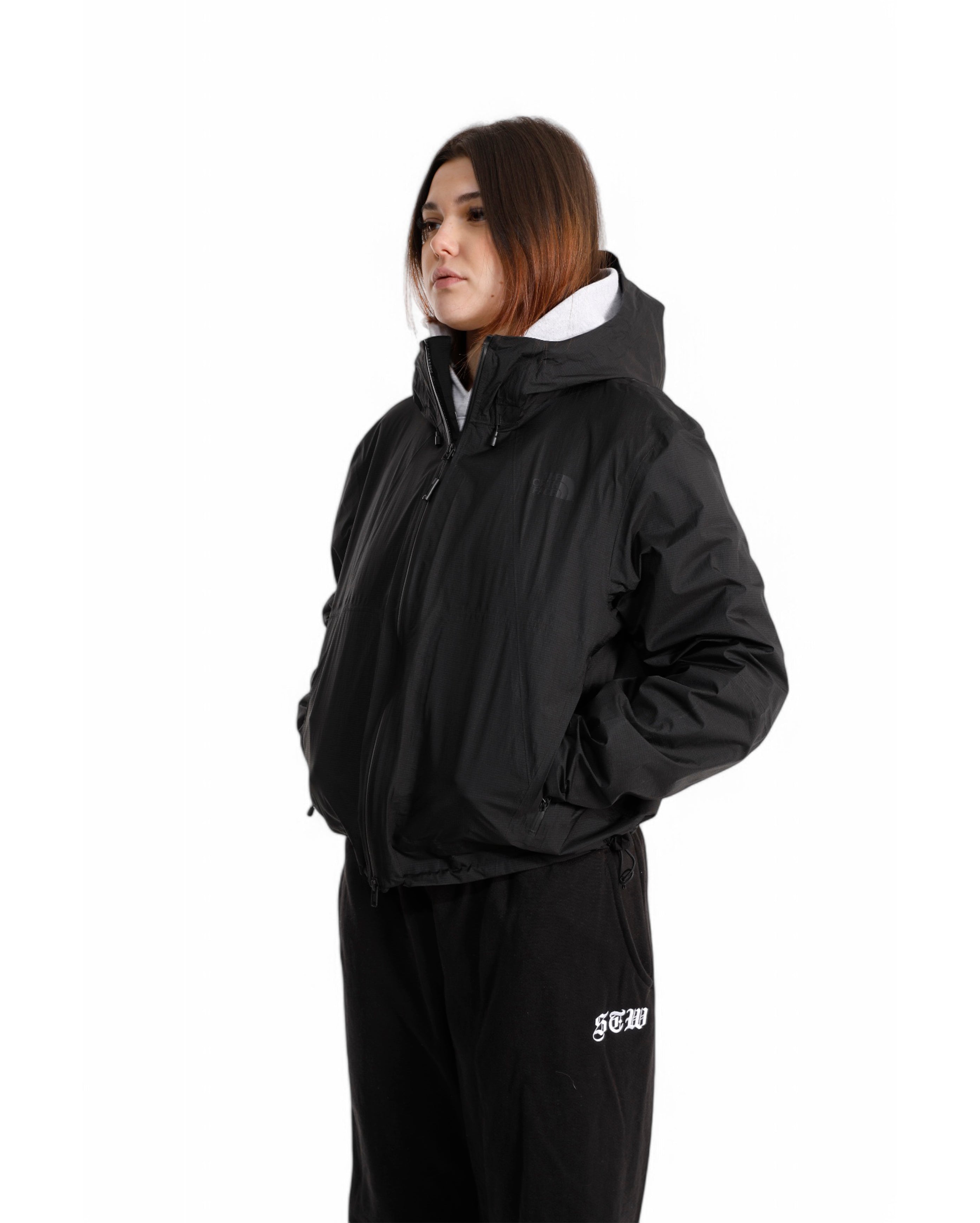The North Face-W Packable Lt Rain Jacket Tnf Black-Starcowparis