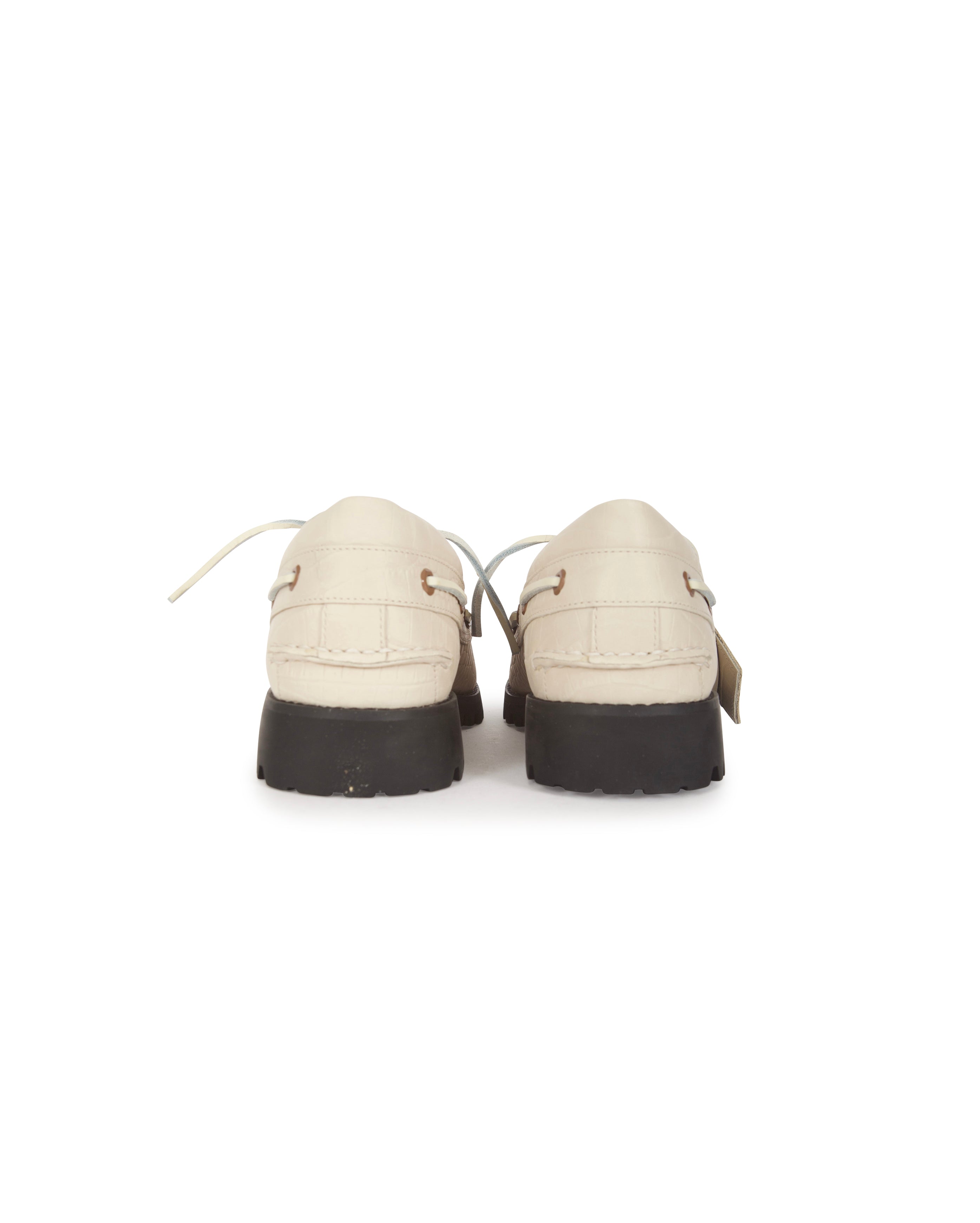 X VIBRAM Boat Shoe Light Beige - Starcowparis - 5