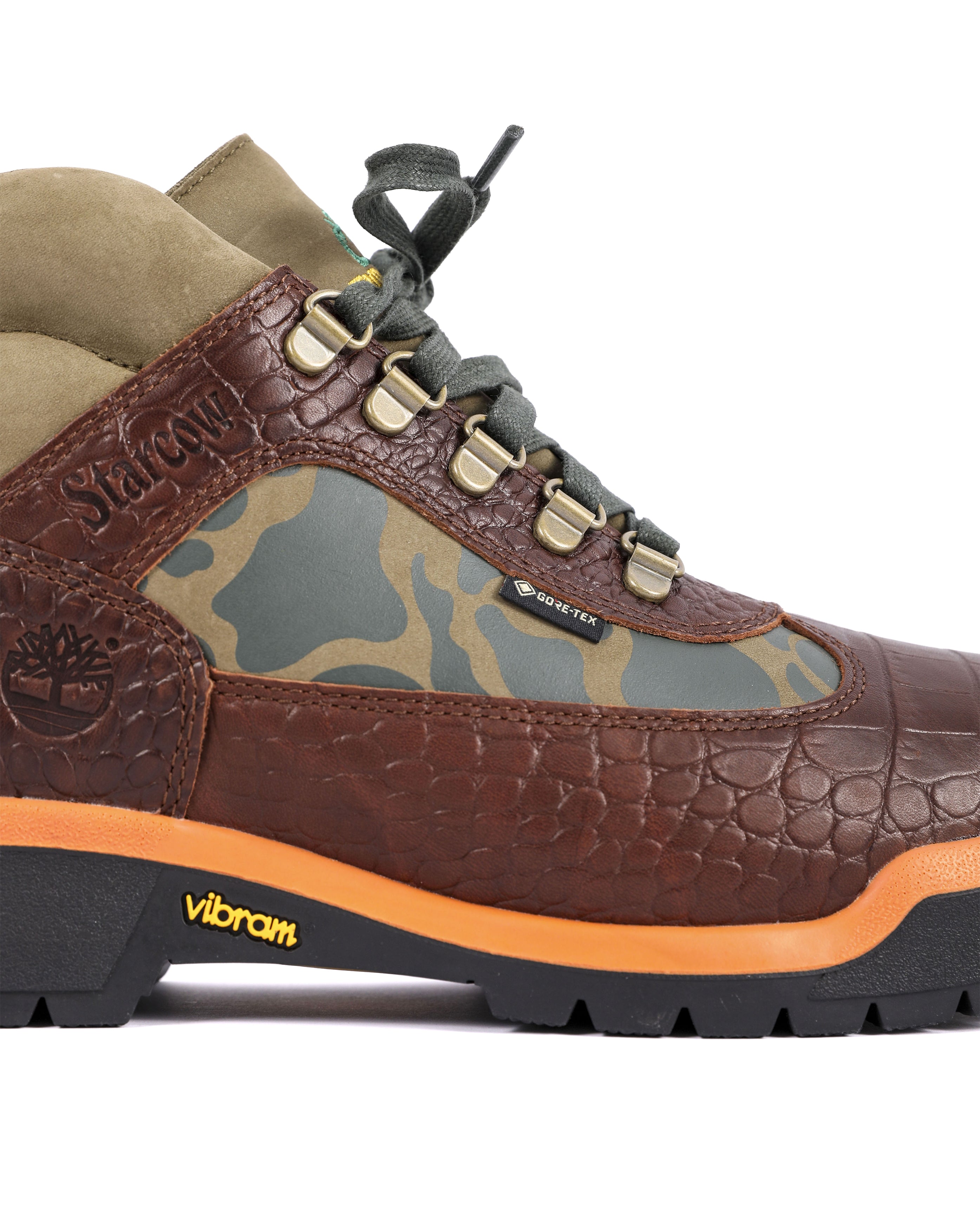 x Starcow Field Boots Mid Lace GTX Medium Brown Full Grain with Camo - Starcowparis - 3