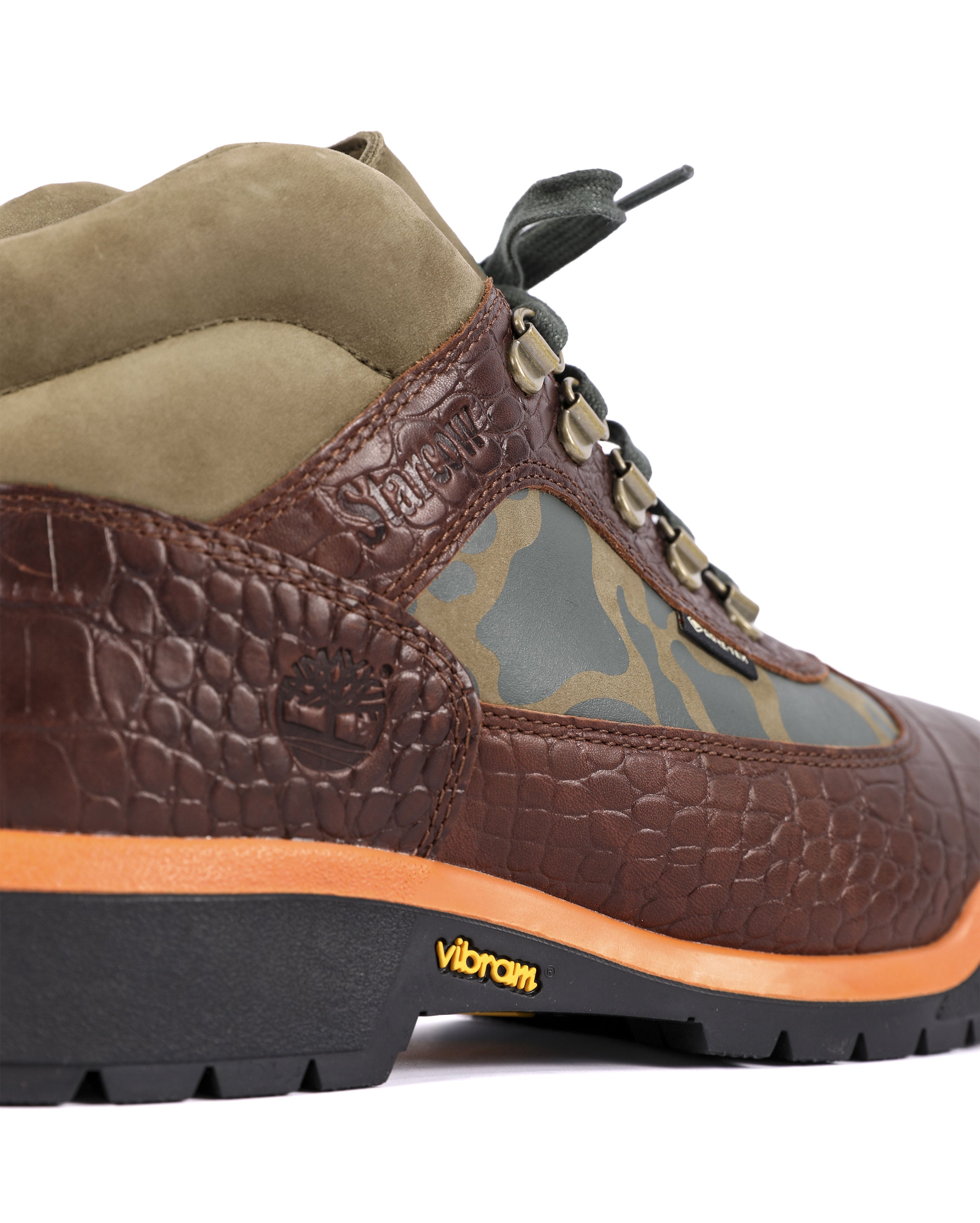 x Starcow Field Boots Mid Lace GTX Medium Brown Full Grain with Camo - Starcowparis - 5