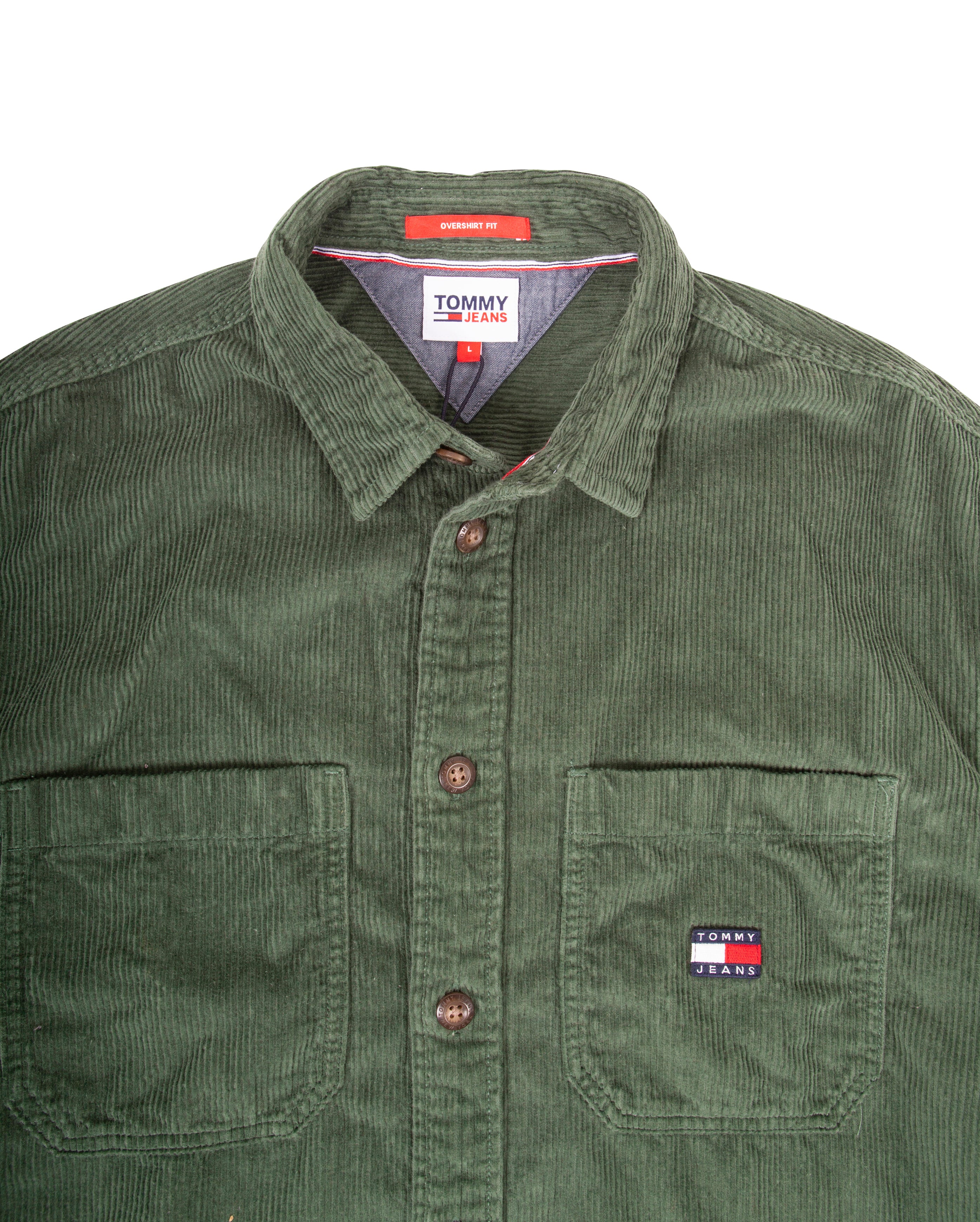 Casual Corduroy Shirt Green