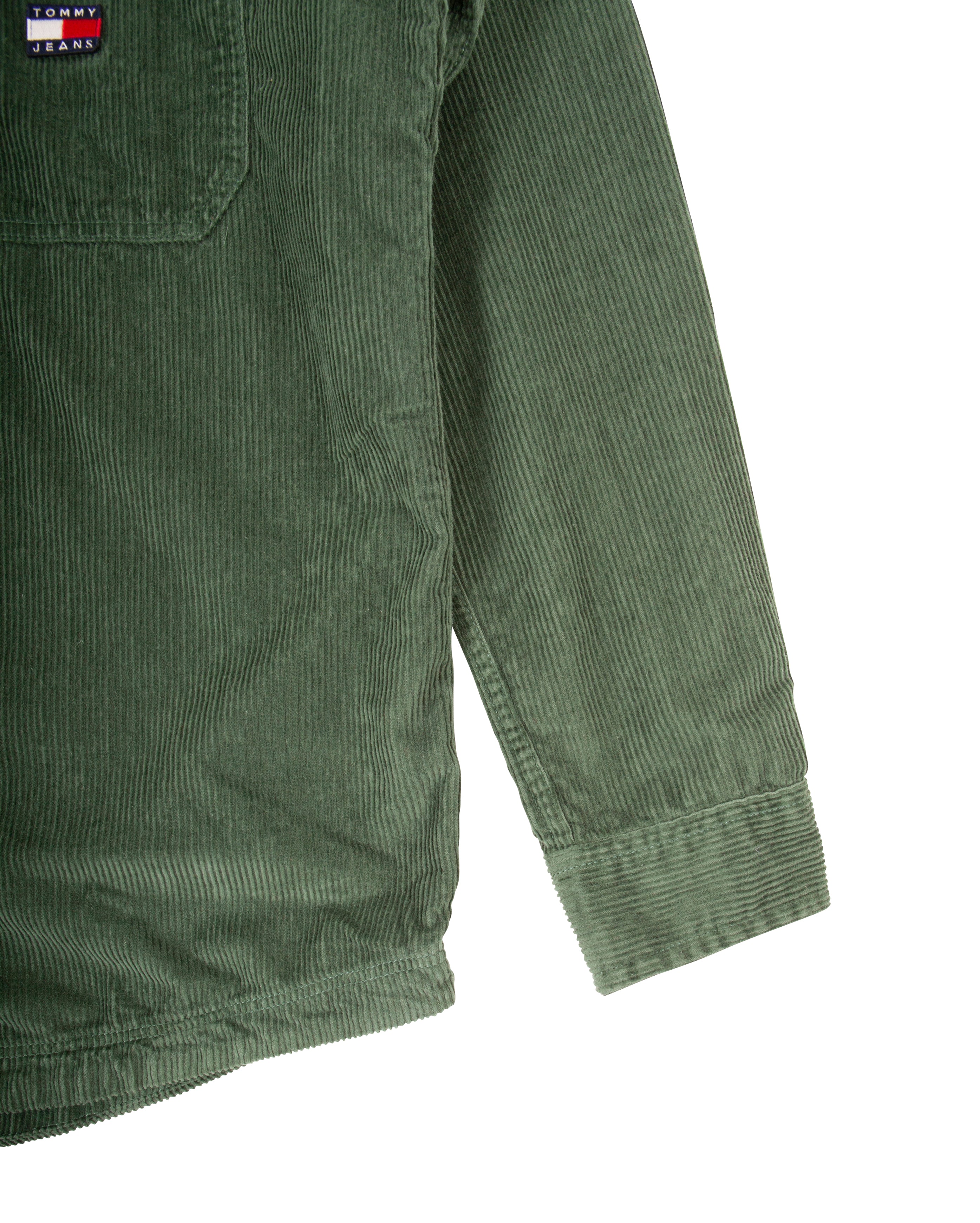 Casual Corduroy Shirt Green