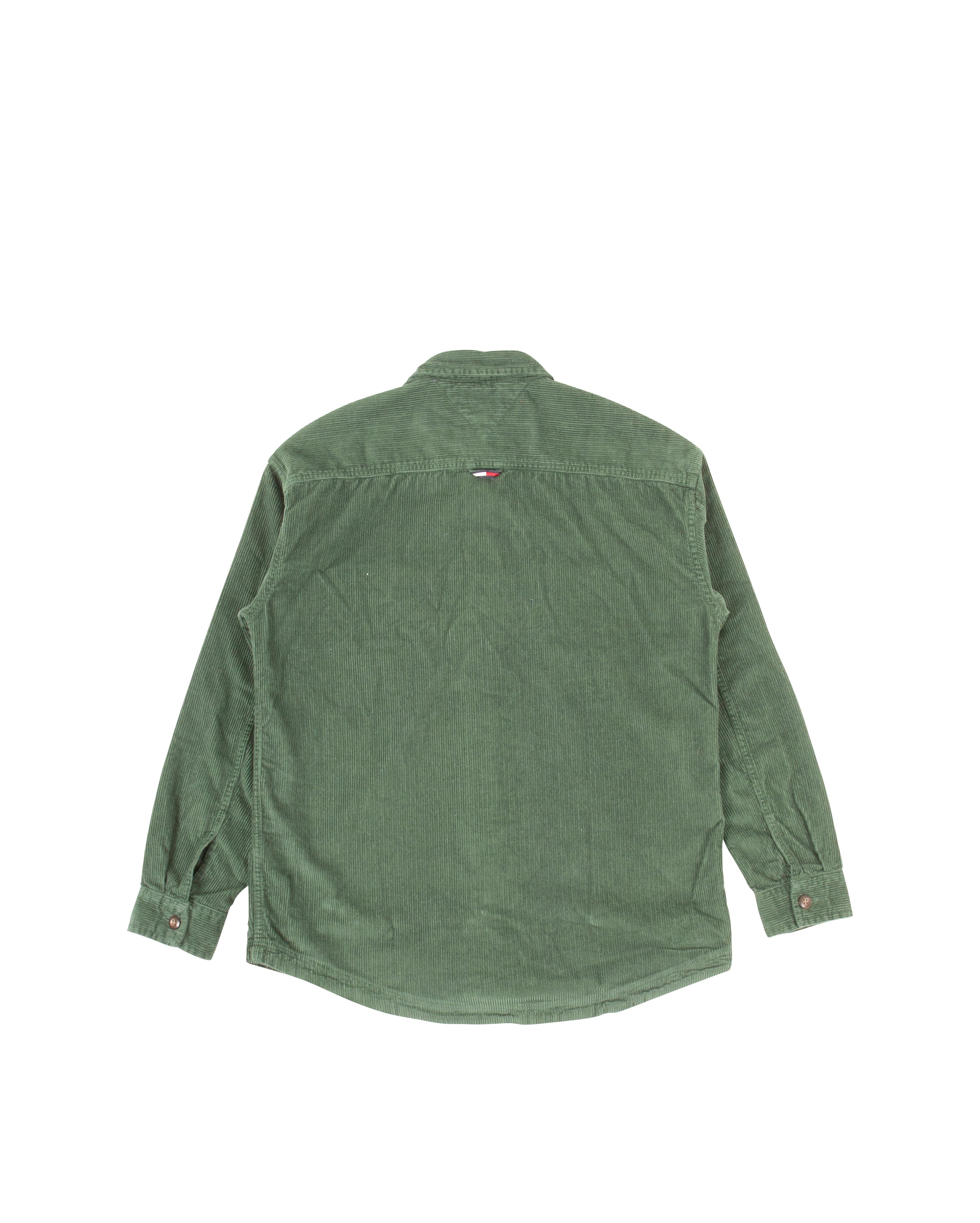 Casual Corduroy Shirt Green