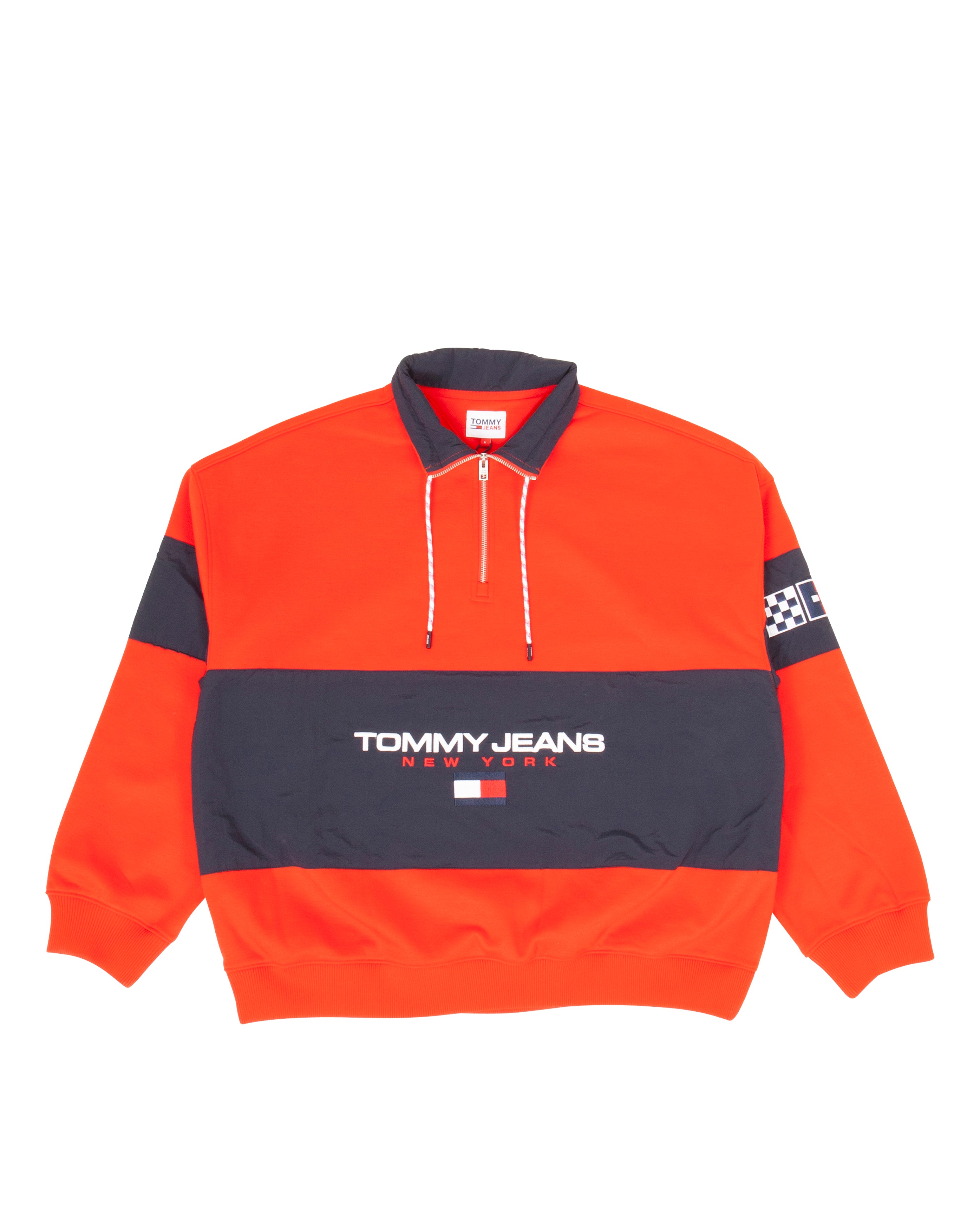 Oversize Halfzip Sweater Red