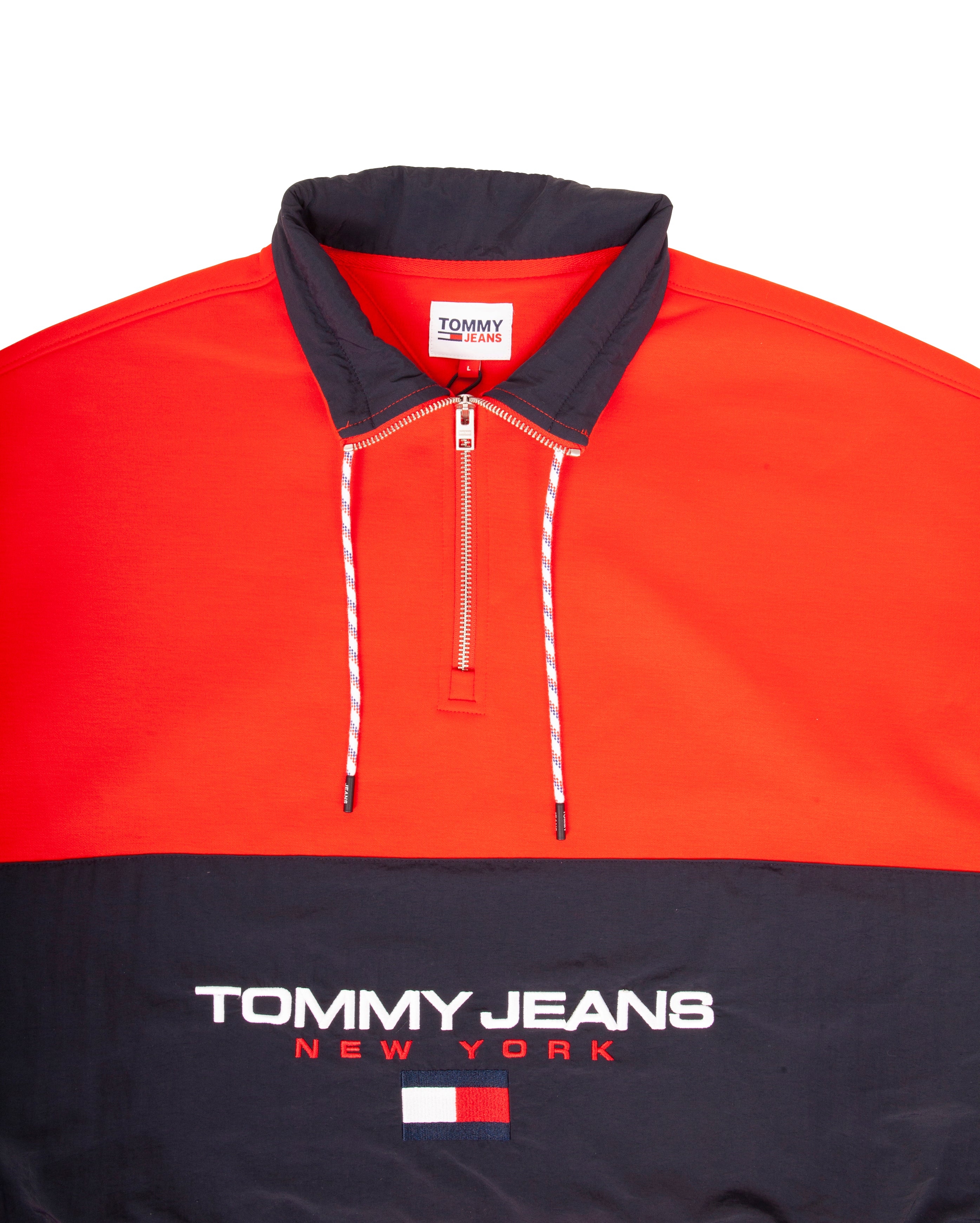 Oversize Halfzip Sweater Red