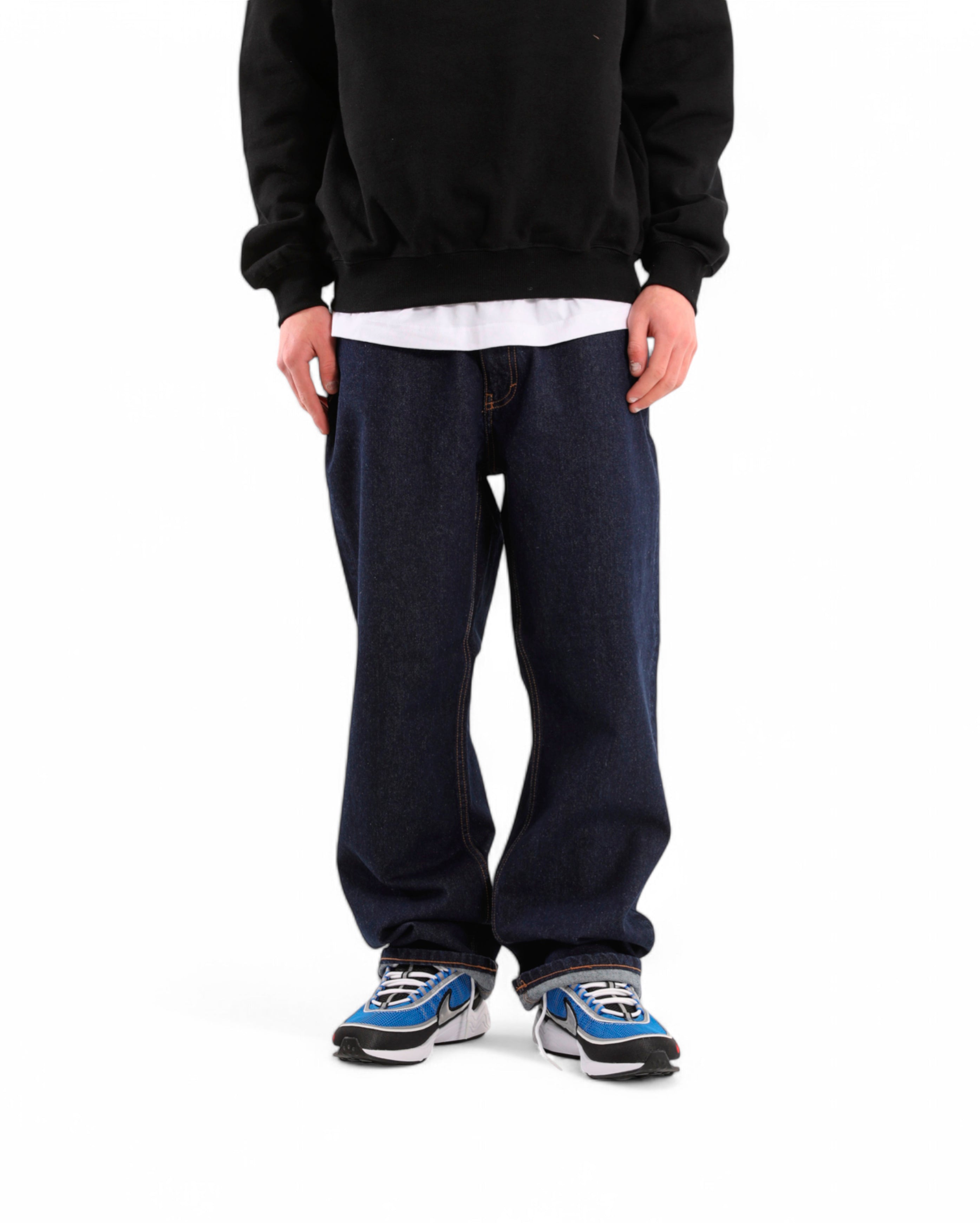 La Stitched Denim Pants Indigo - Starcowparis - 1