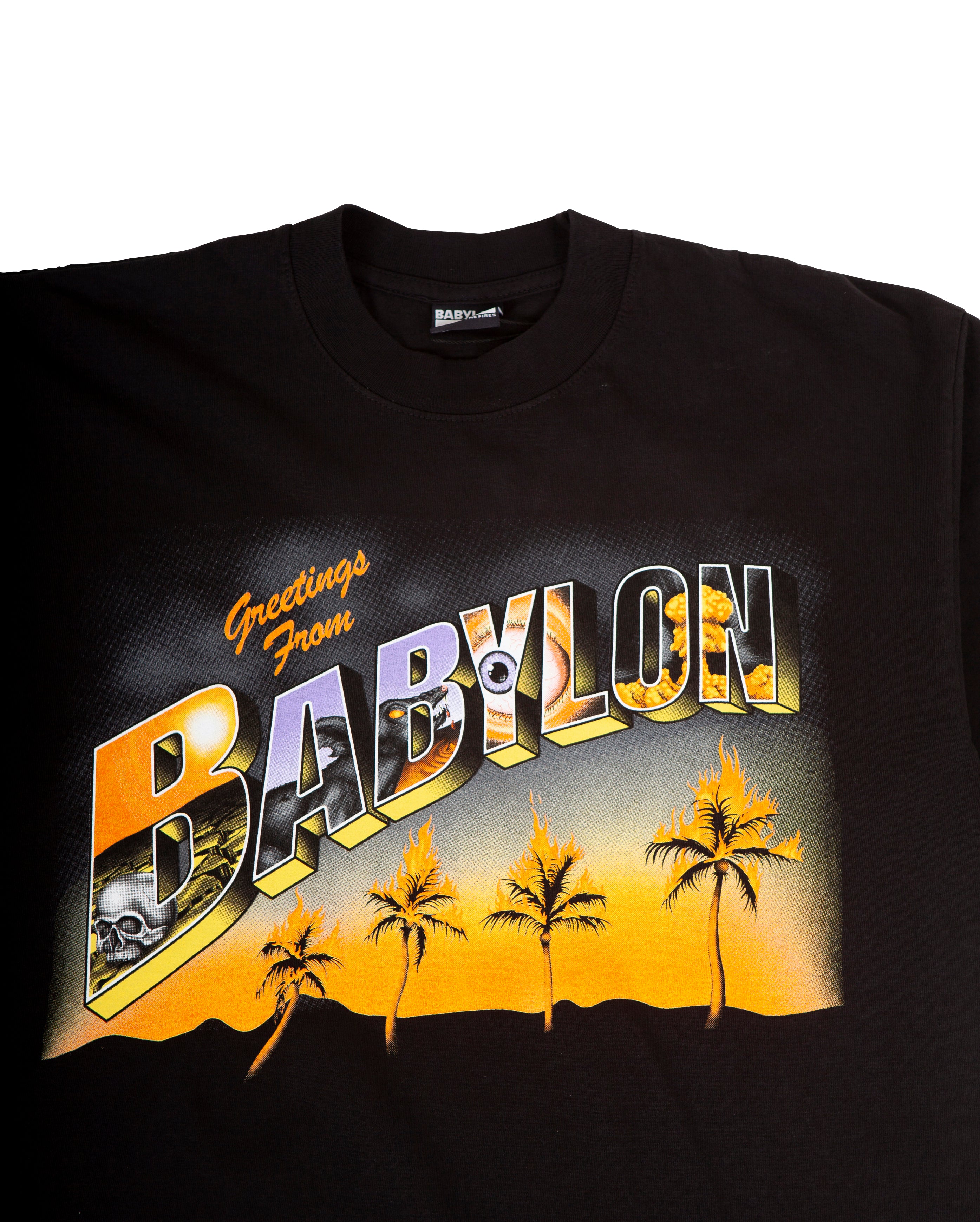 Greetings From Babylon Tee Black - Starcowparis - Starcowparis - 2
