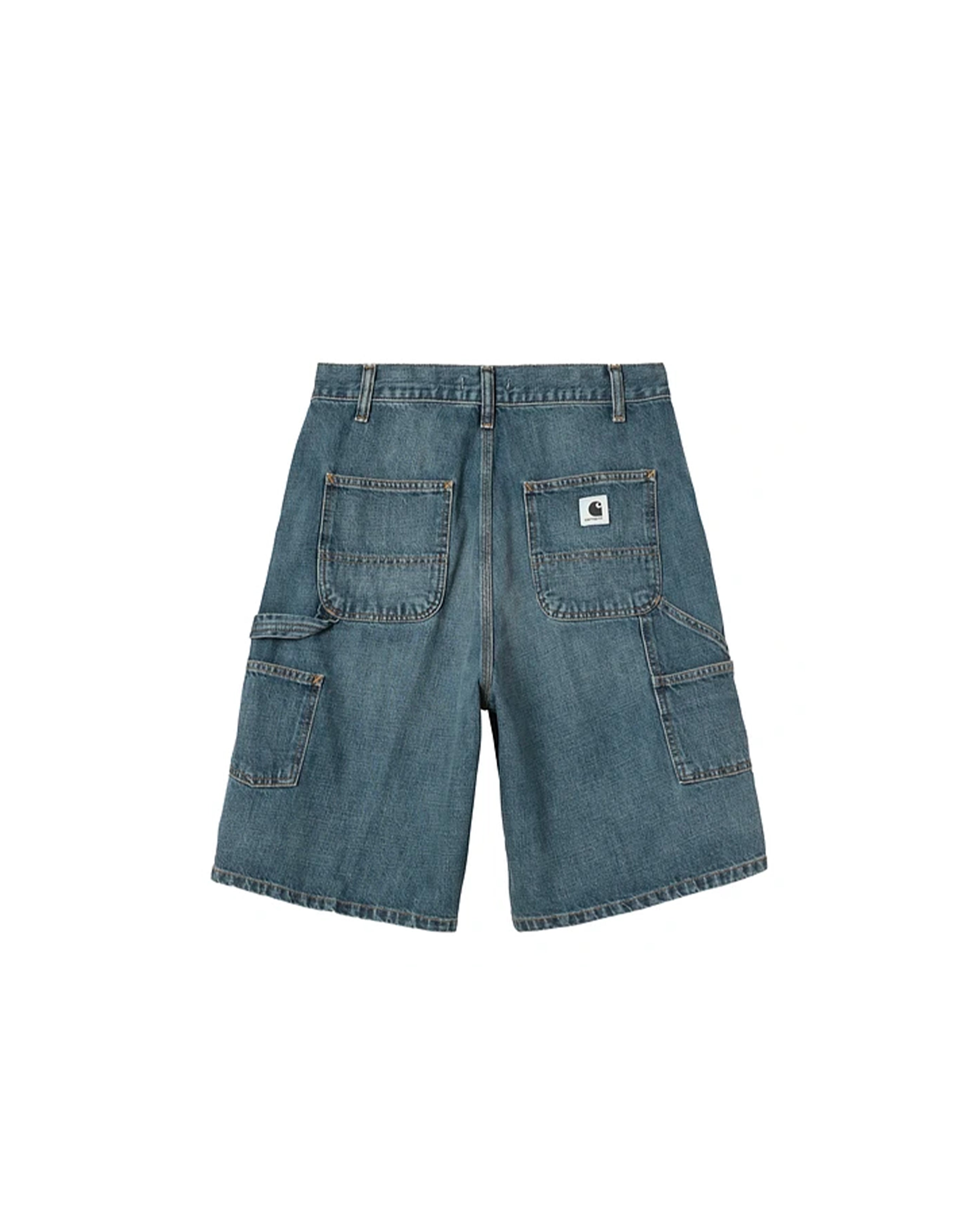W' Brandon Single Knee Short Blue Dark Used Wash - Starcowparis - 2