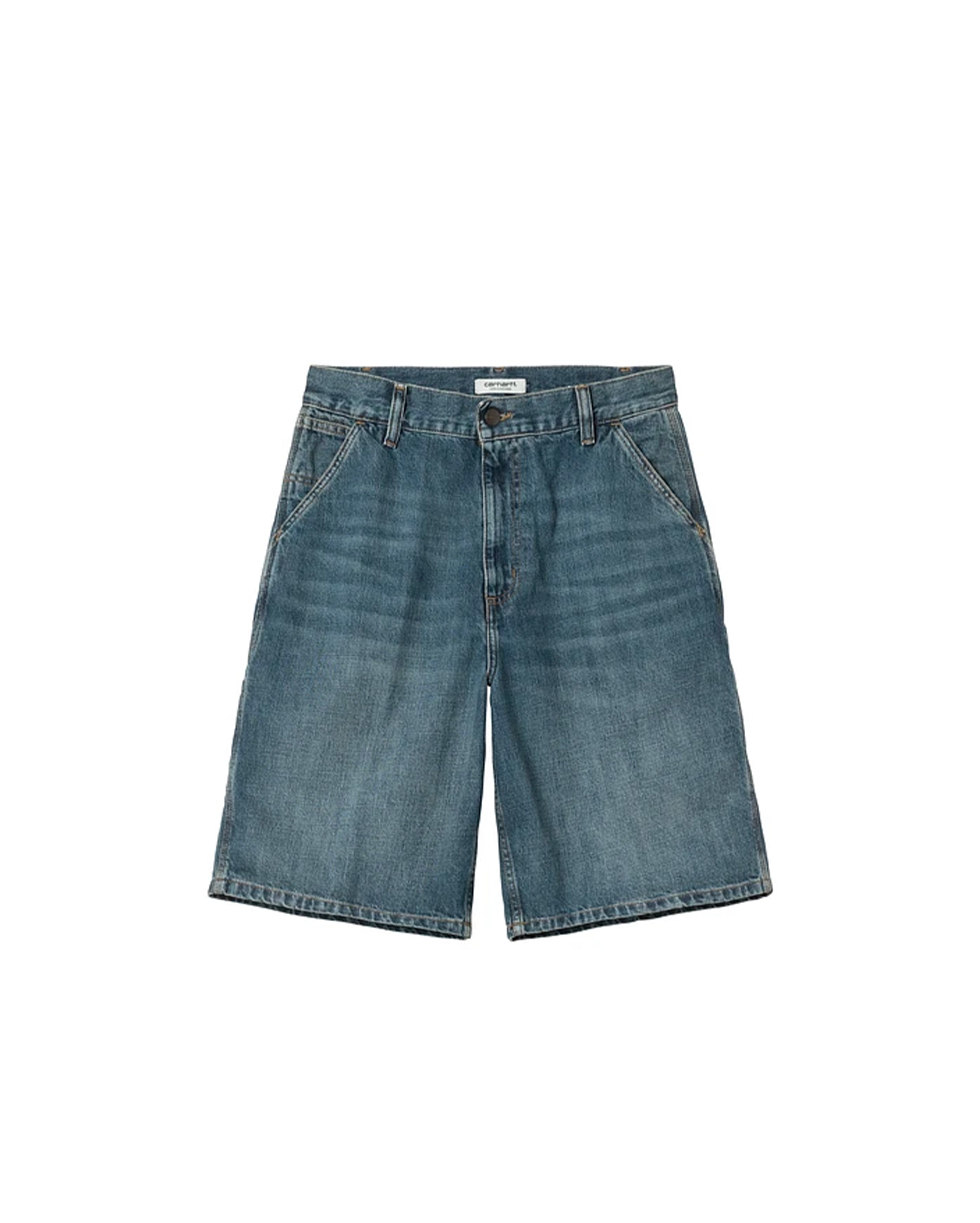 W' Brandon Single Knee Short Blue Dark Used Wash - Starcowparis - 1