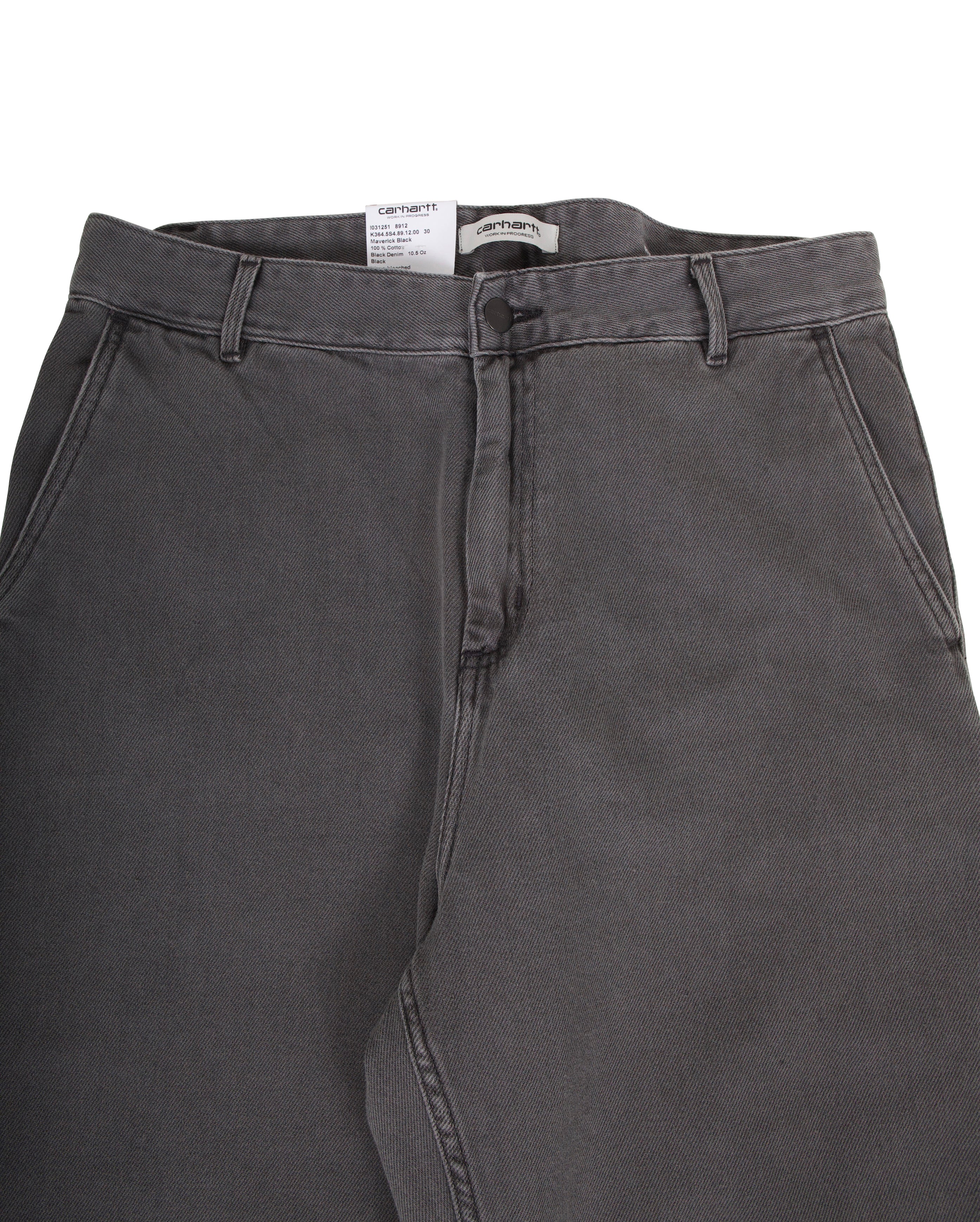 W Pierce Pant Straight Black Stone Bleached - Starcowparis