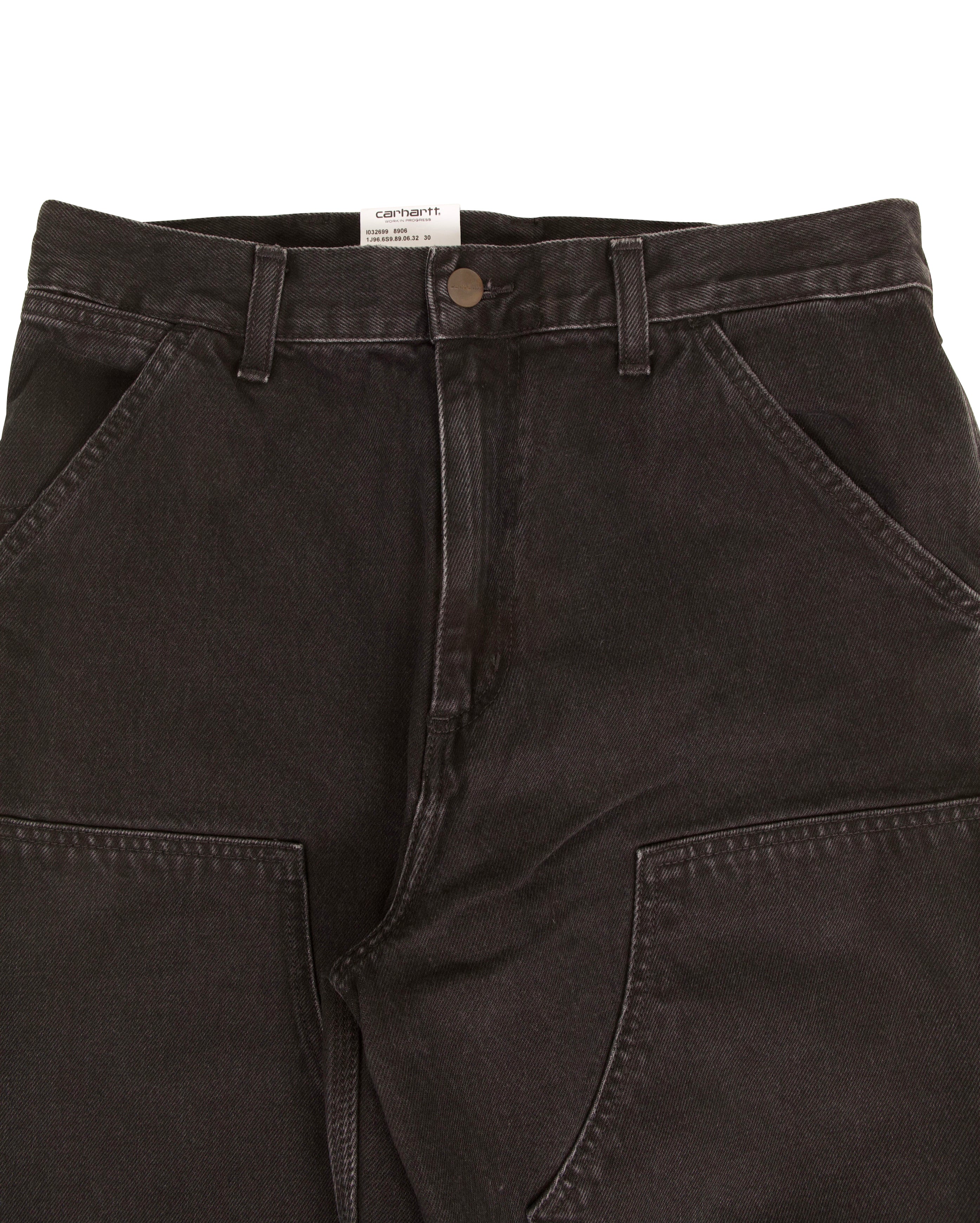 Double Knee Pant Black Stone Washed - Starcowparis