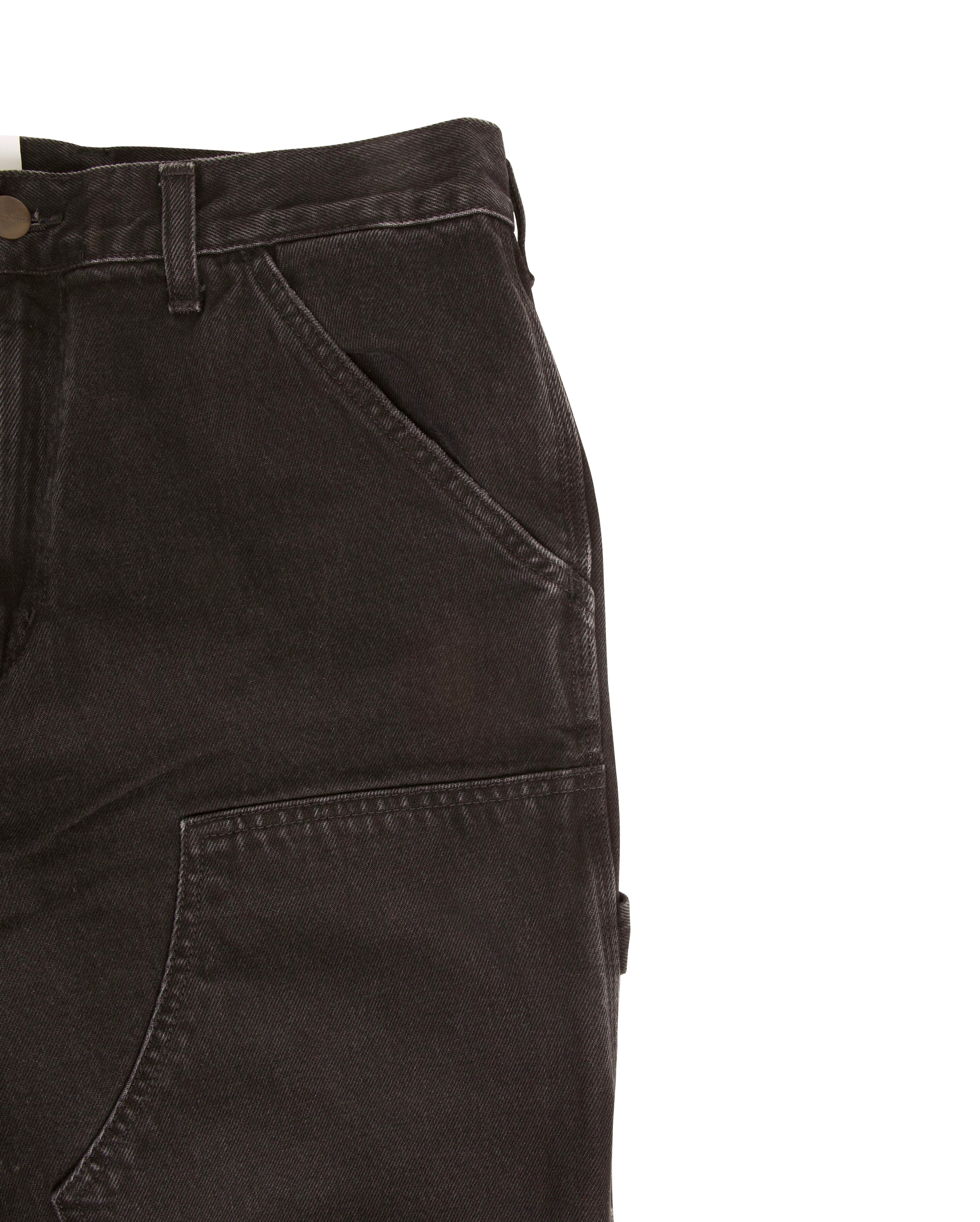Double Knee Pant Black Stone Washed - Starcowparis