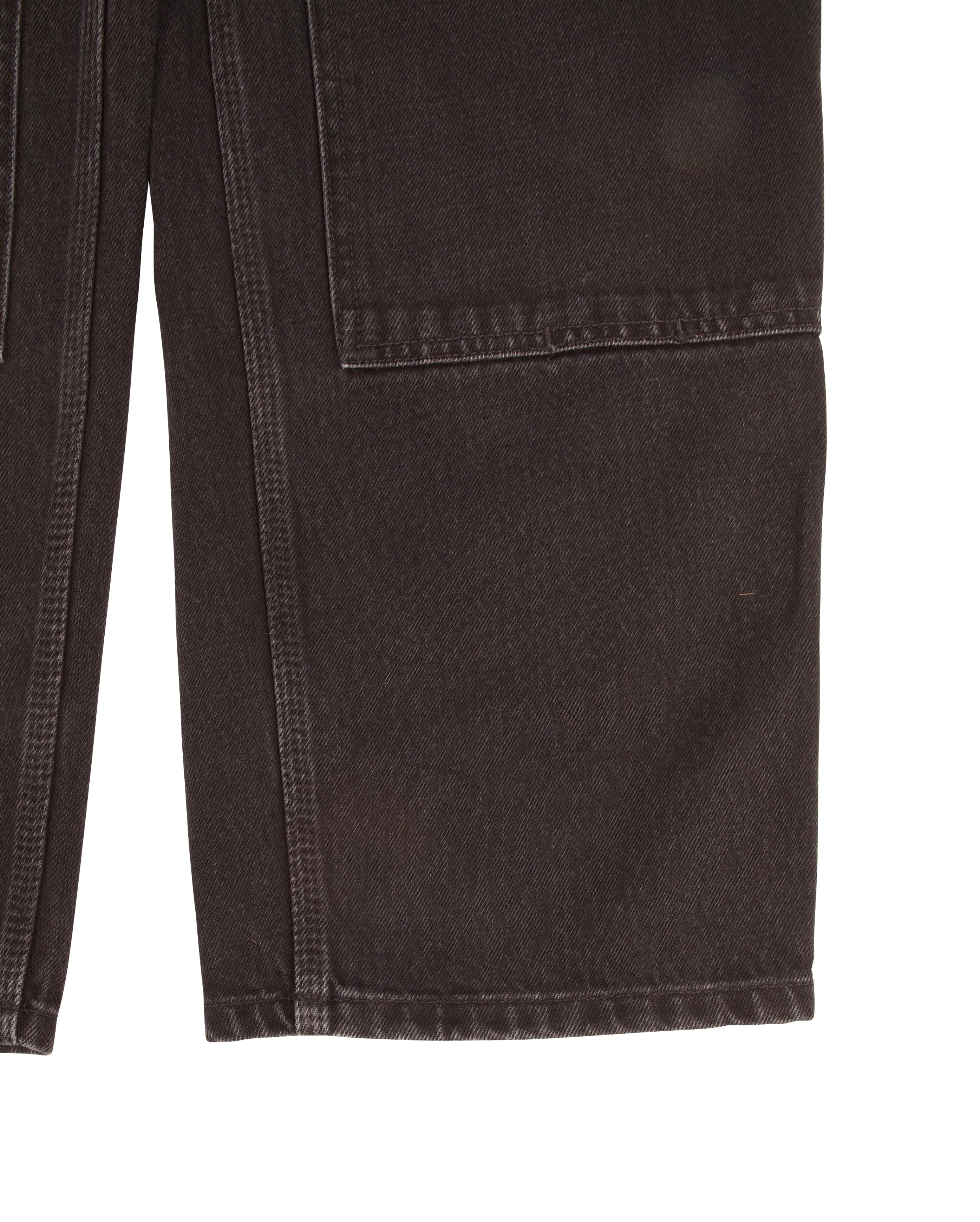 Double Knee Pant Black Stone Washed - Starcowparis