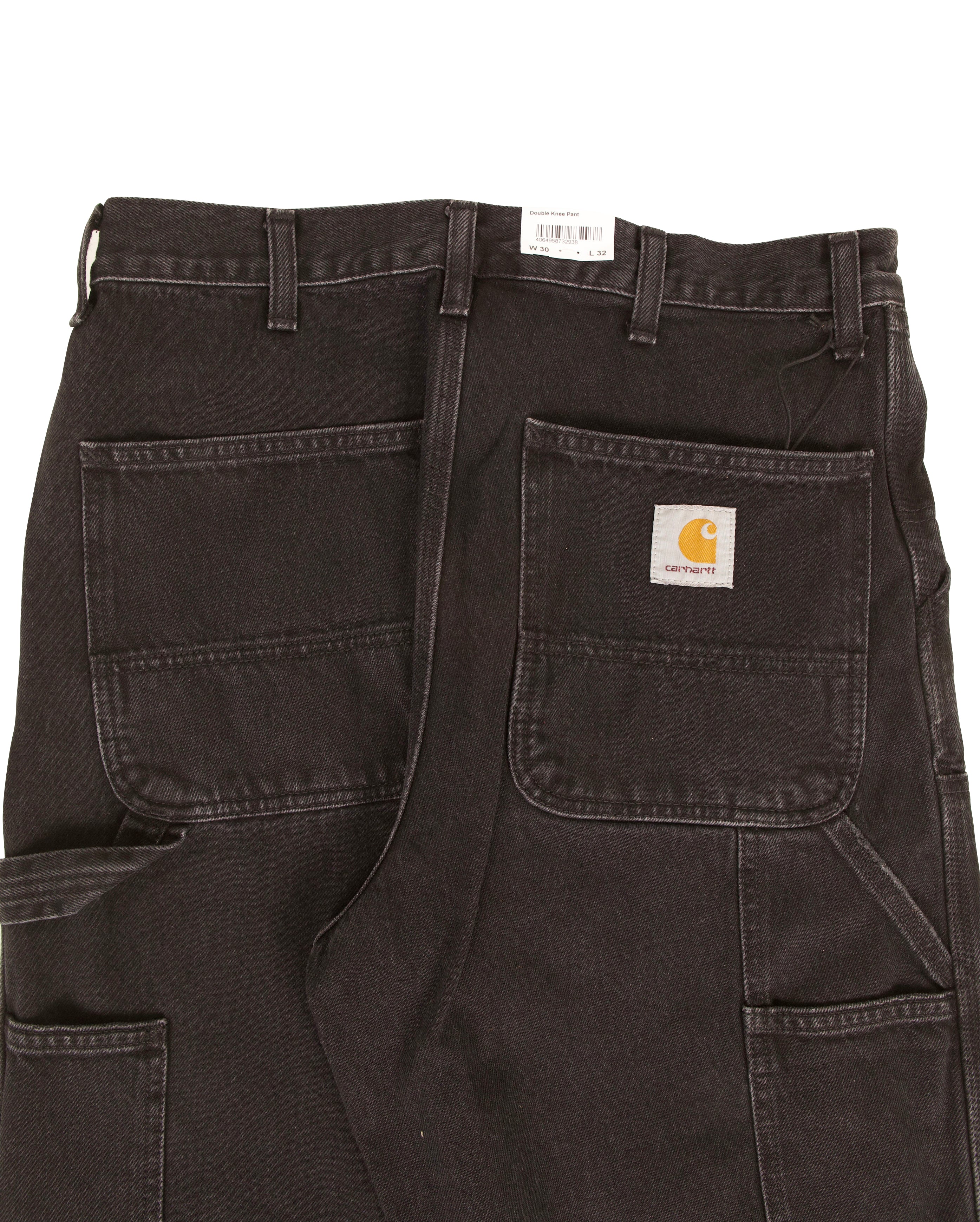 Double Knee Pant Black Stone Washed - Starcowparis