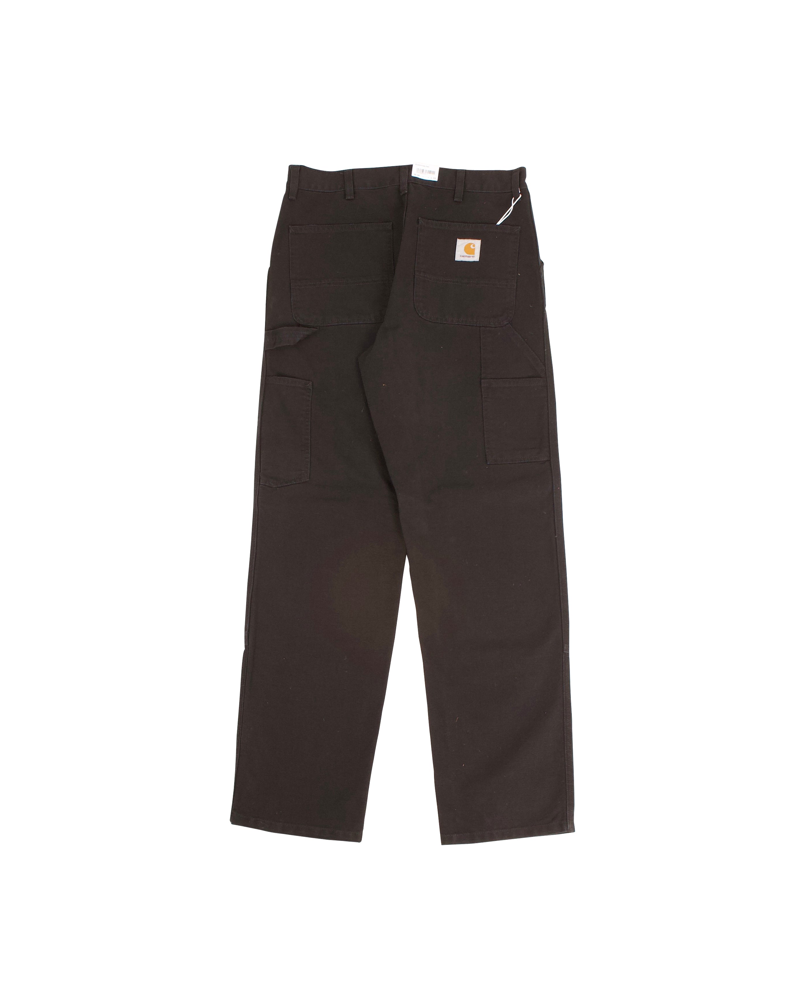 Double Knee Pant Black Aged Canvas - Starcowparis