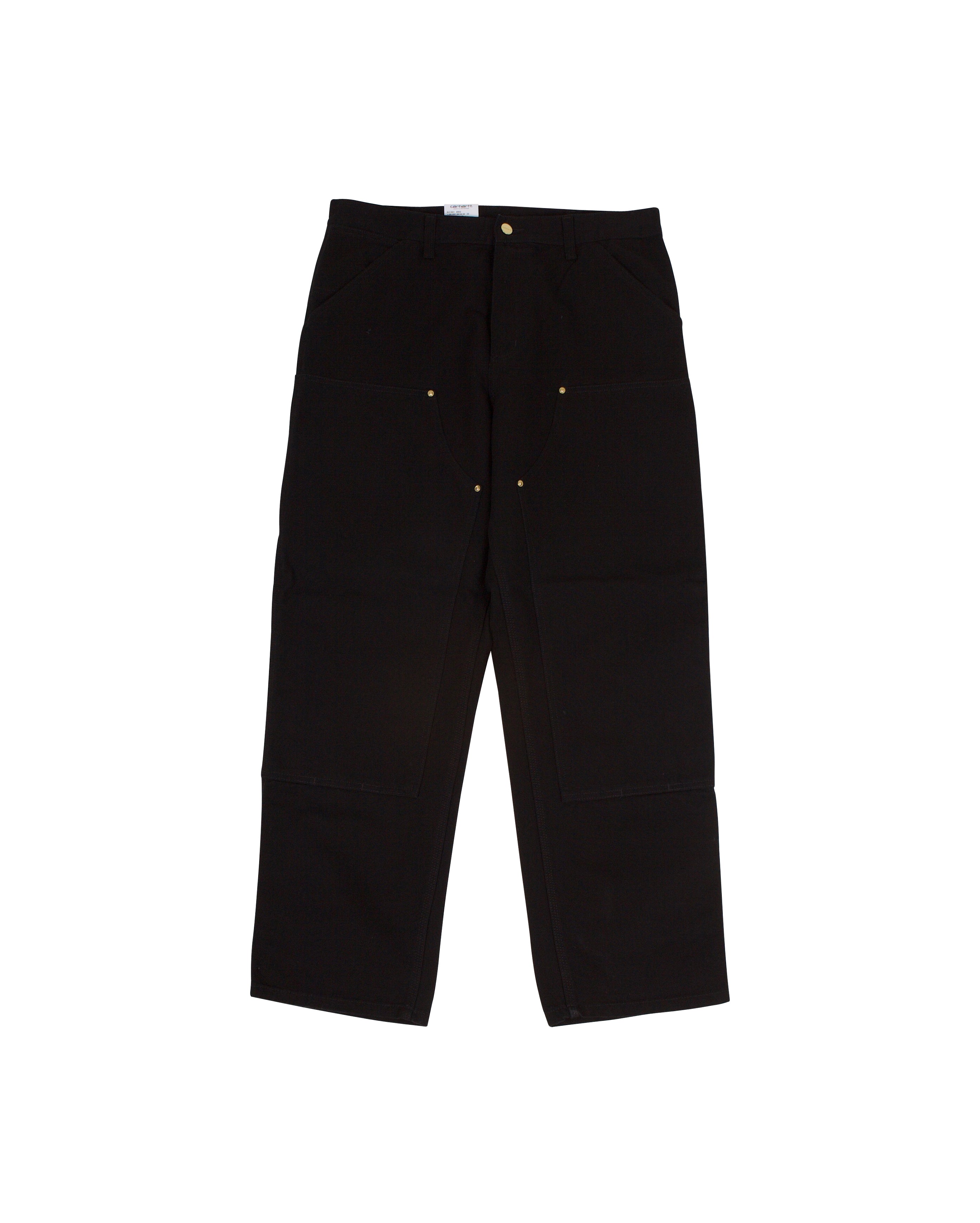 Double Knee Pant Dearborn Canvas Black Rinsed - Starcowparis