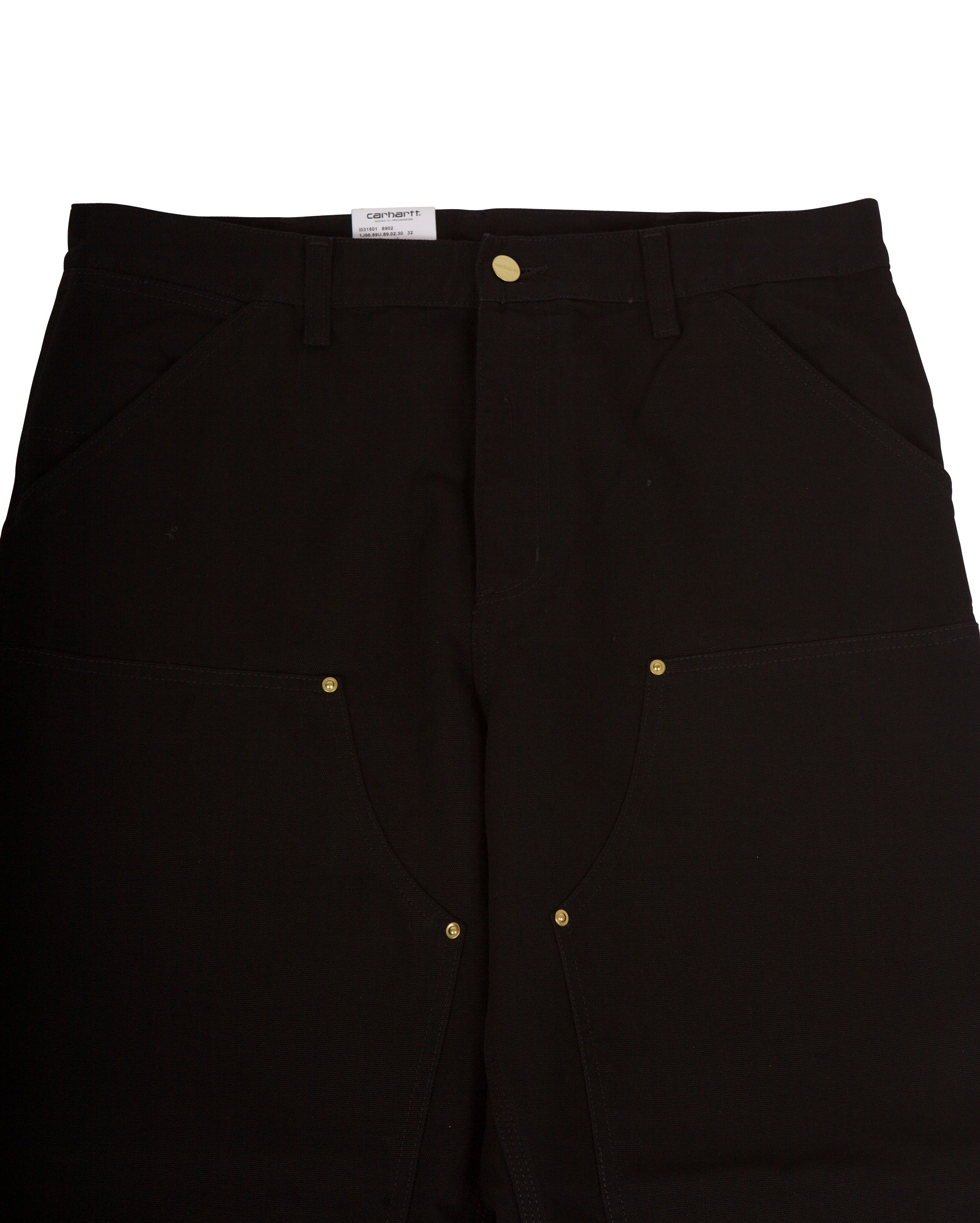 Double Knee Pant Dearborn Canvas Black Rinsed - Starcowparis