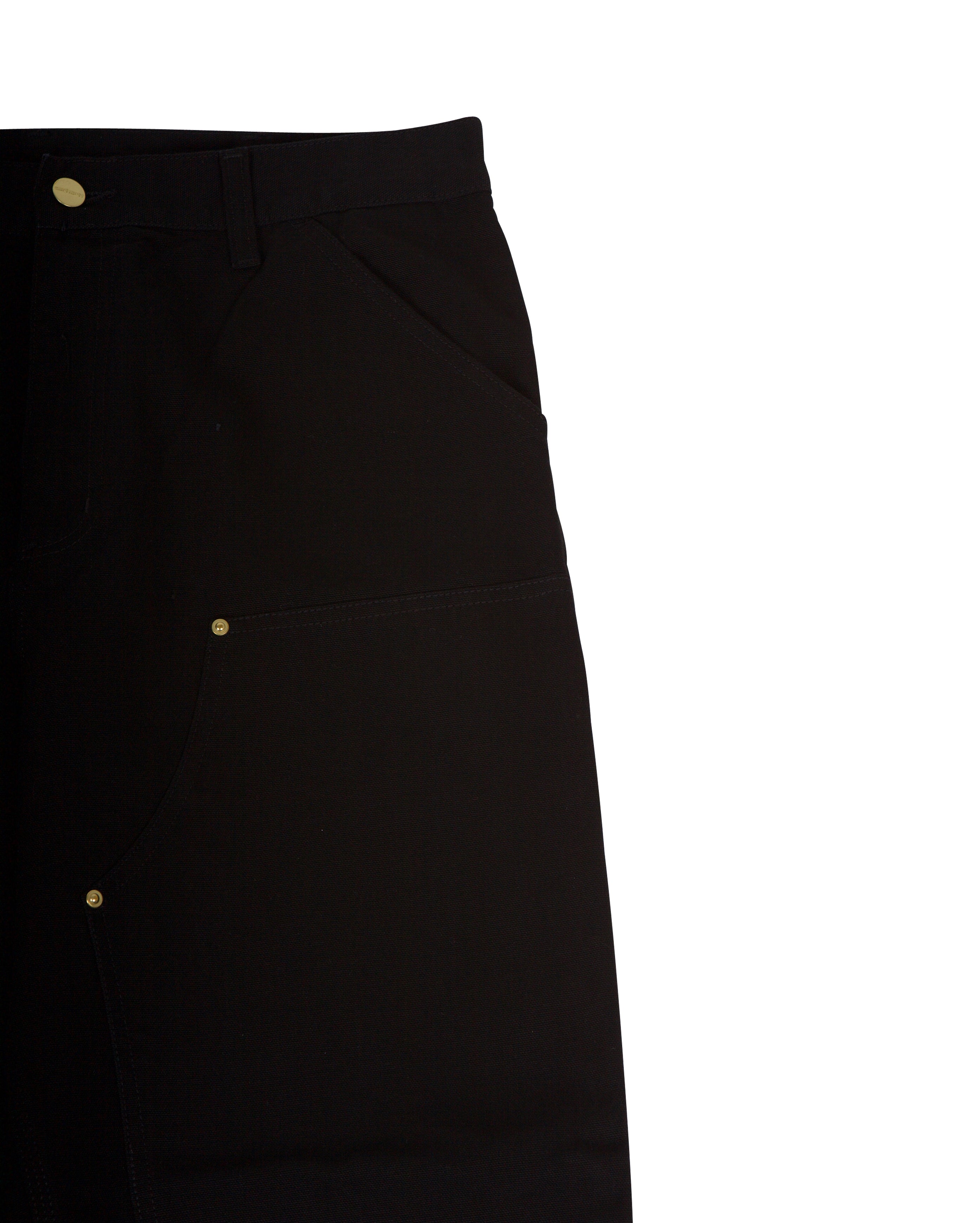Double Knee Pant Dearborn Canvas Black Rinsed - Starcowparis