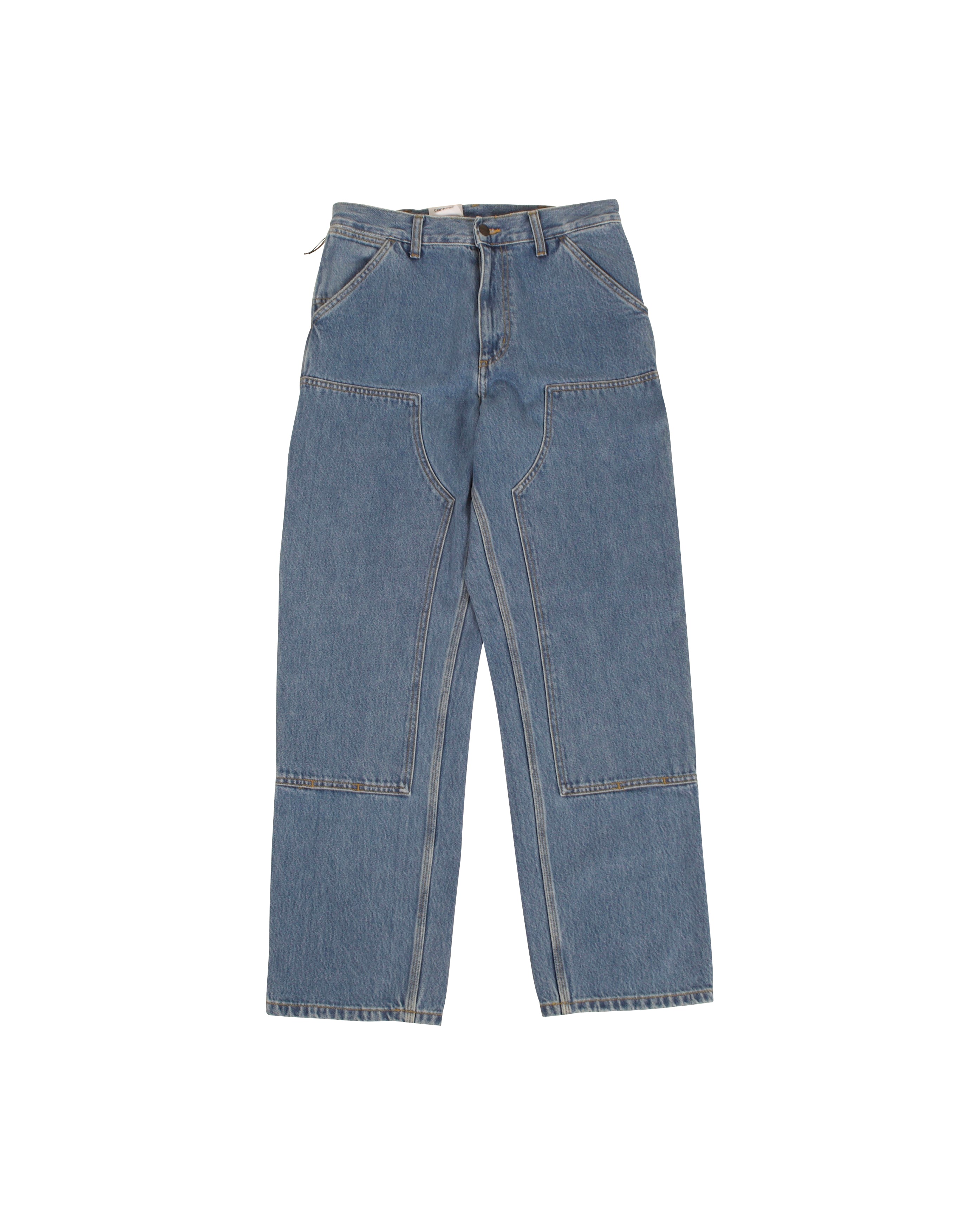 Double Knee Pant Blue Stone Bleached - Starcowparis
