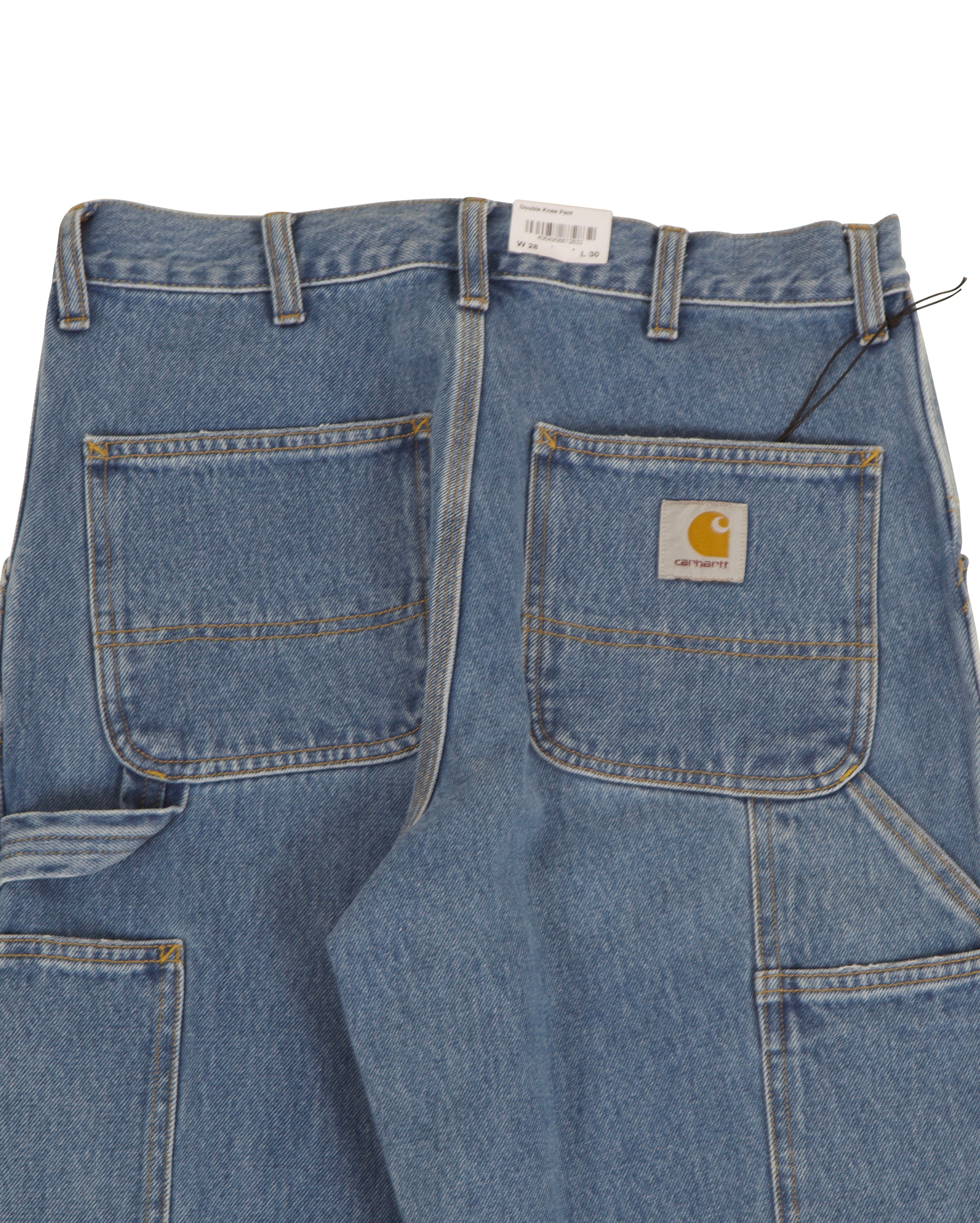 Double Knee Pant Blue Stone Bleached - Starcowparis