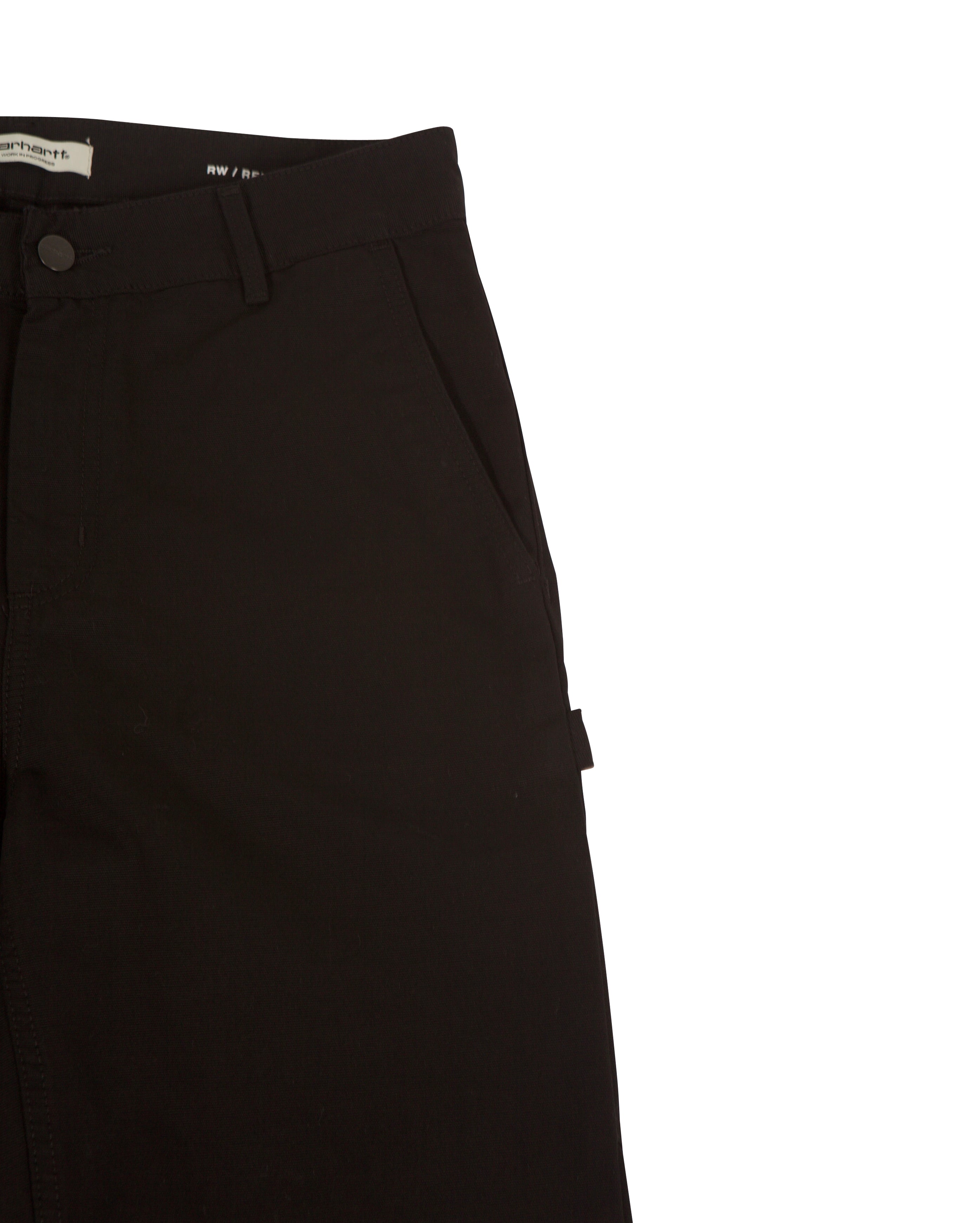 W Pierce Pant Straight Hubbard Canvas Black Rinsed - Starcowparis