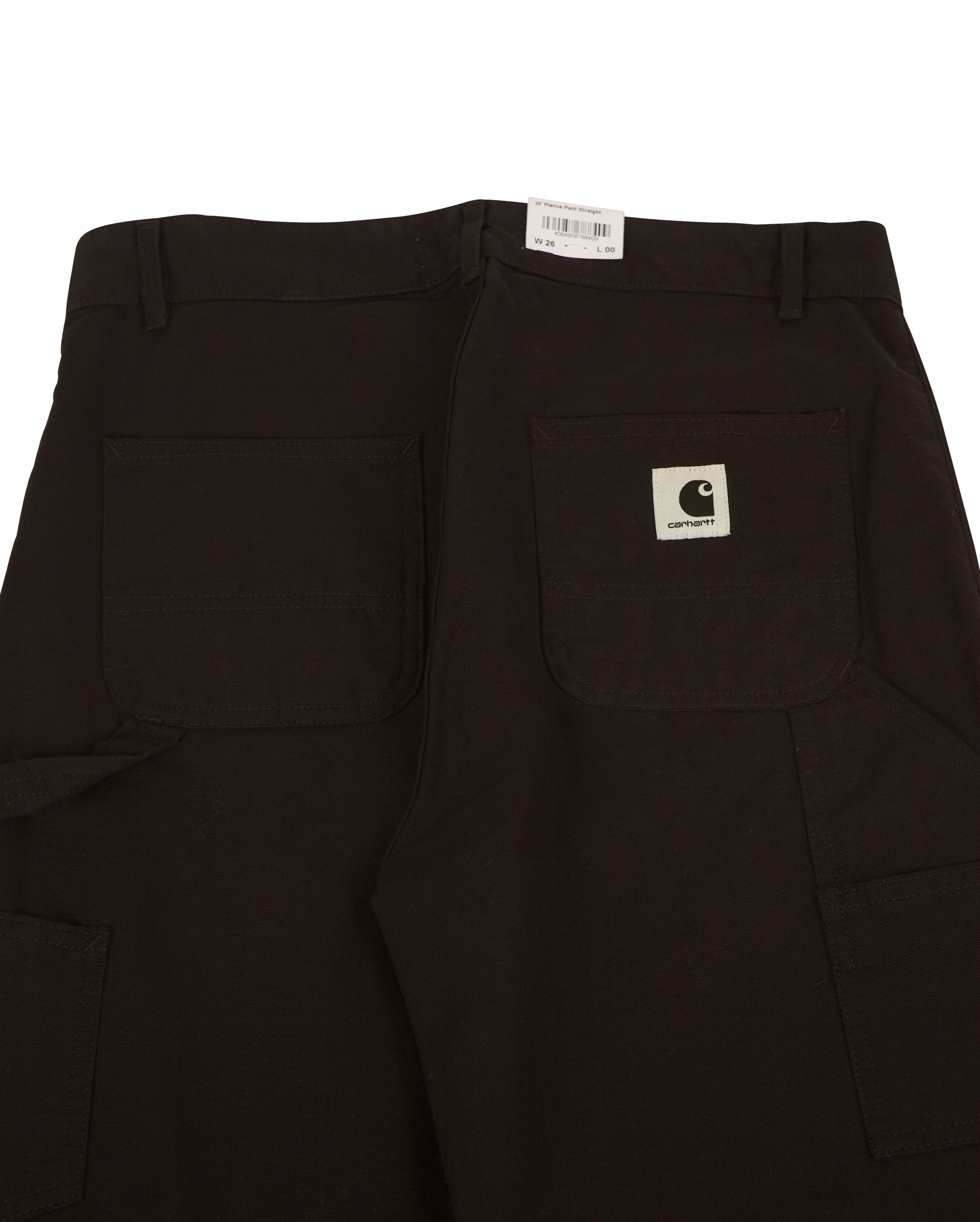 W Pierce Pant Straight Hubbard Canvas Black Rinsed - Starcowparis