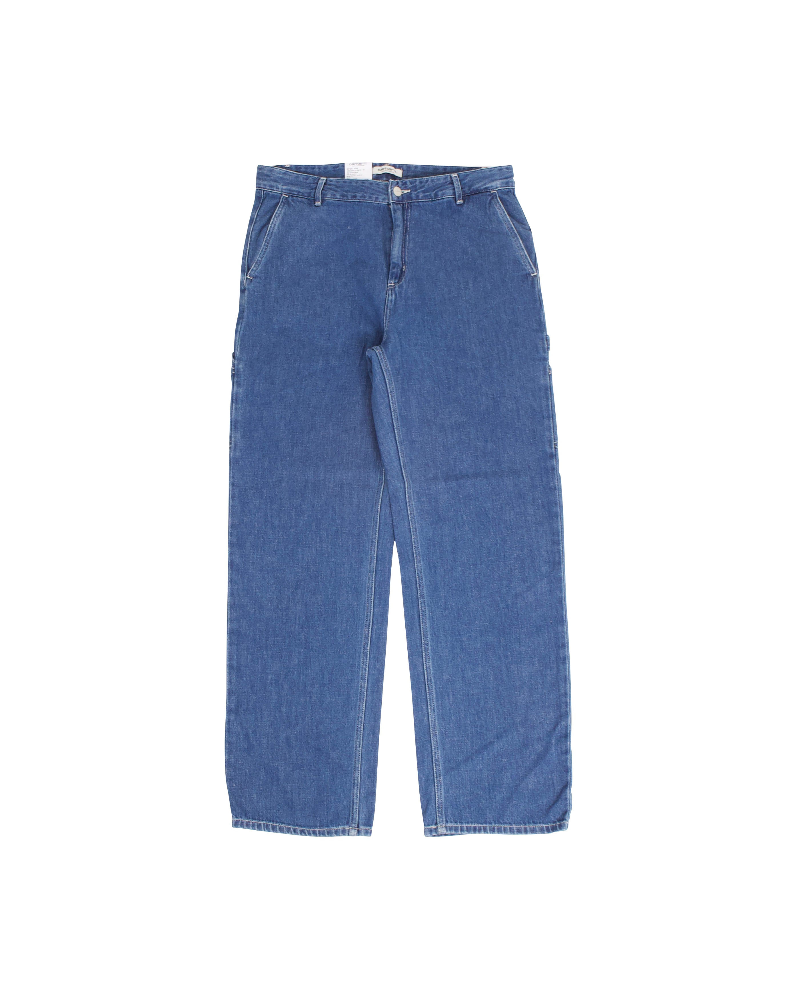 W Pierce Pant Straight Blue Stone Washed - Starcowparis
