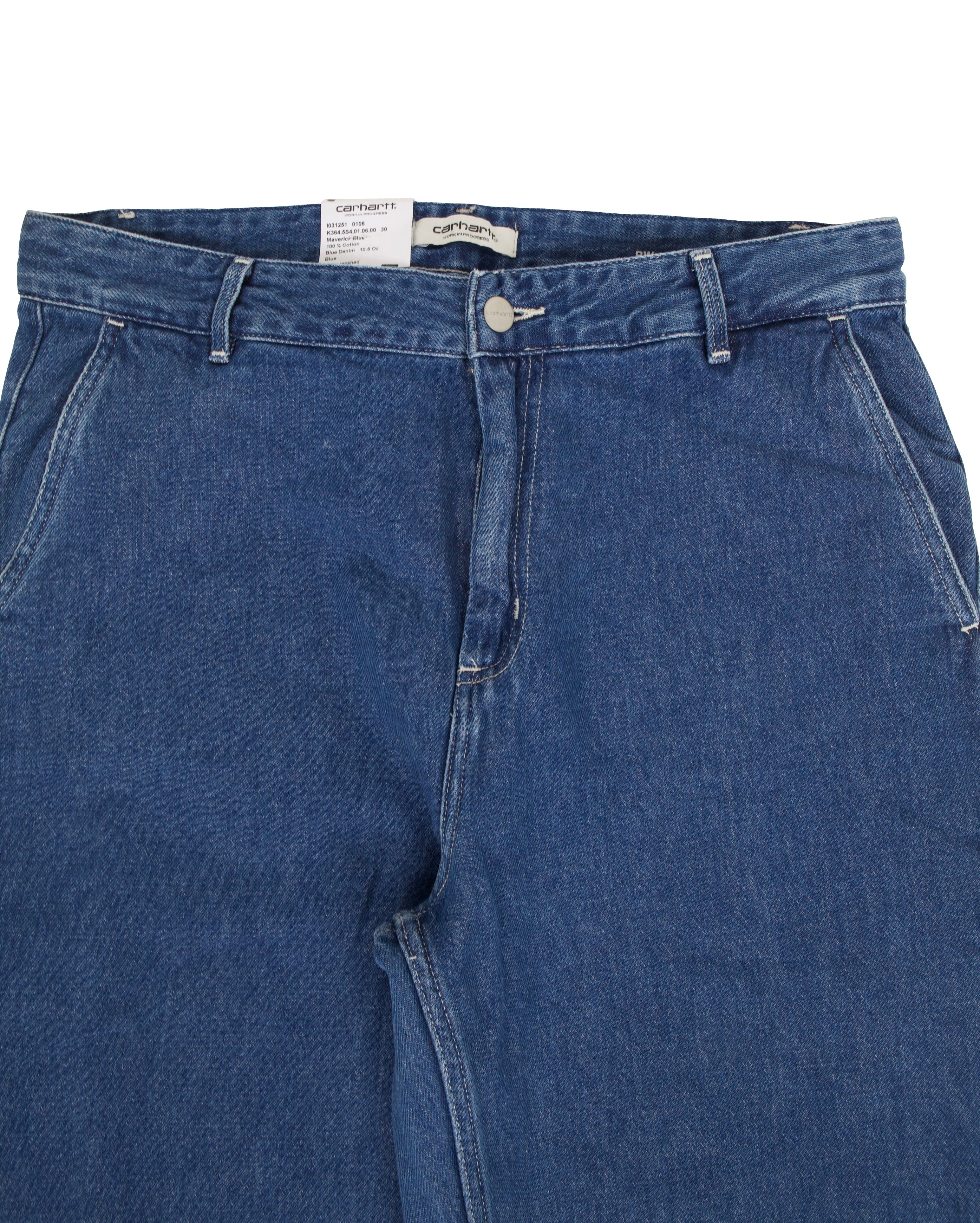 W Pierce Pant Straight Blue Stone Washed - Starcowparis