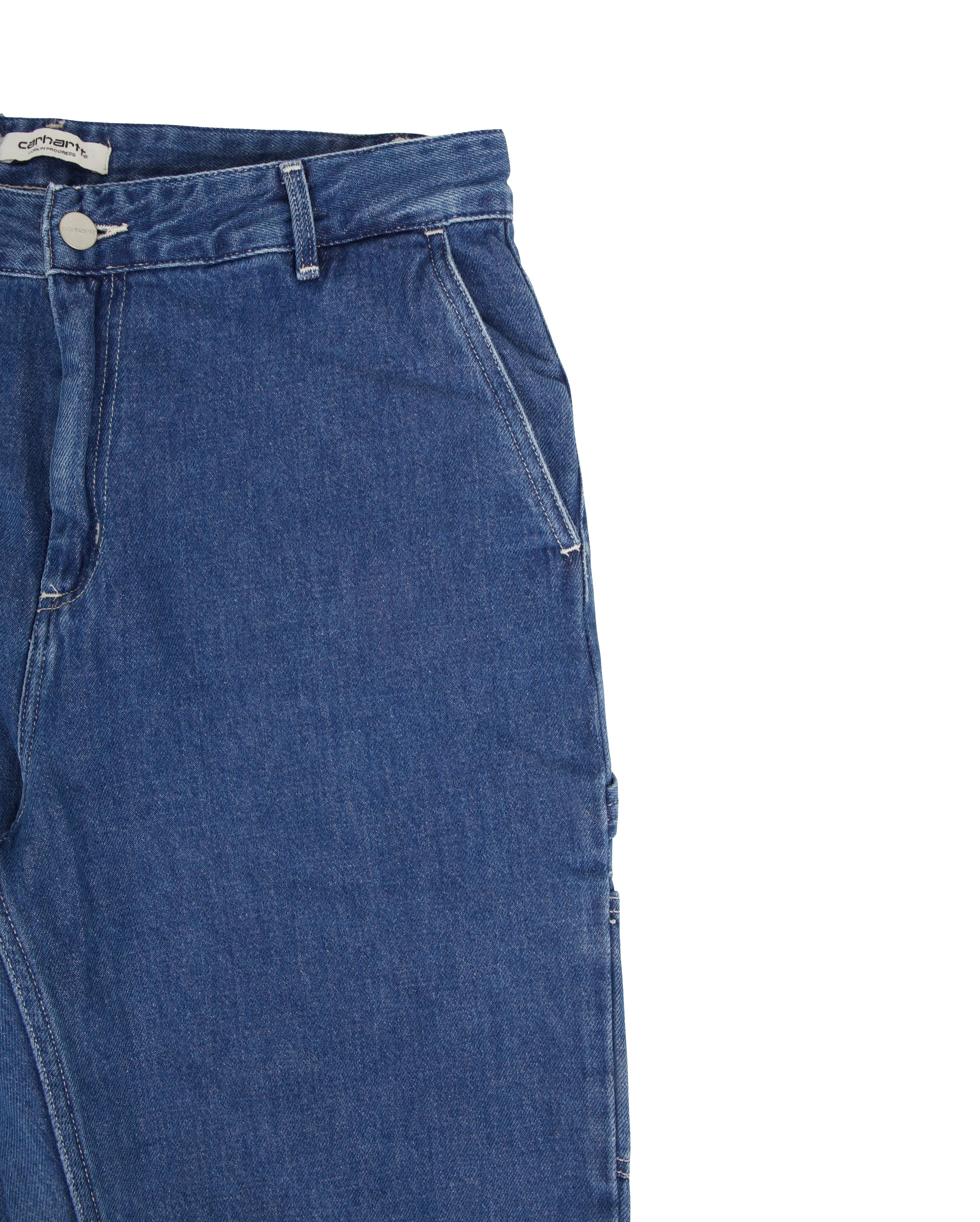 W Pierce Pant Straight Blue Stone Washed - Starcowparis