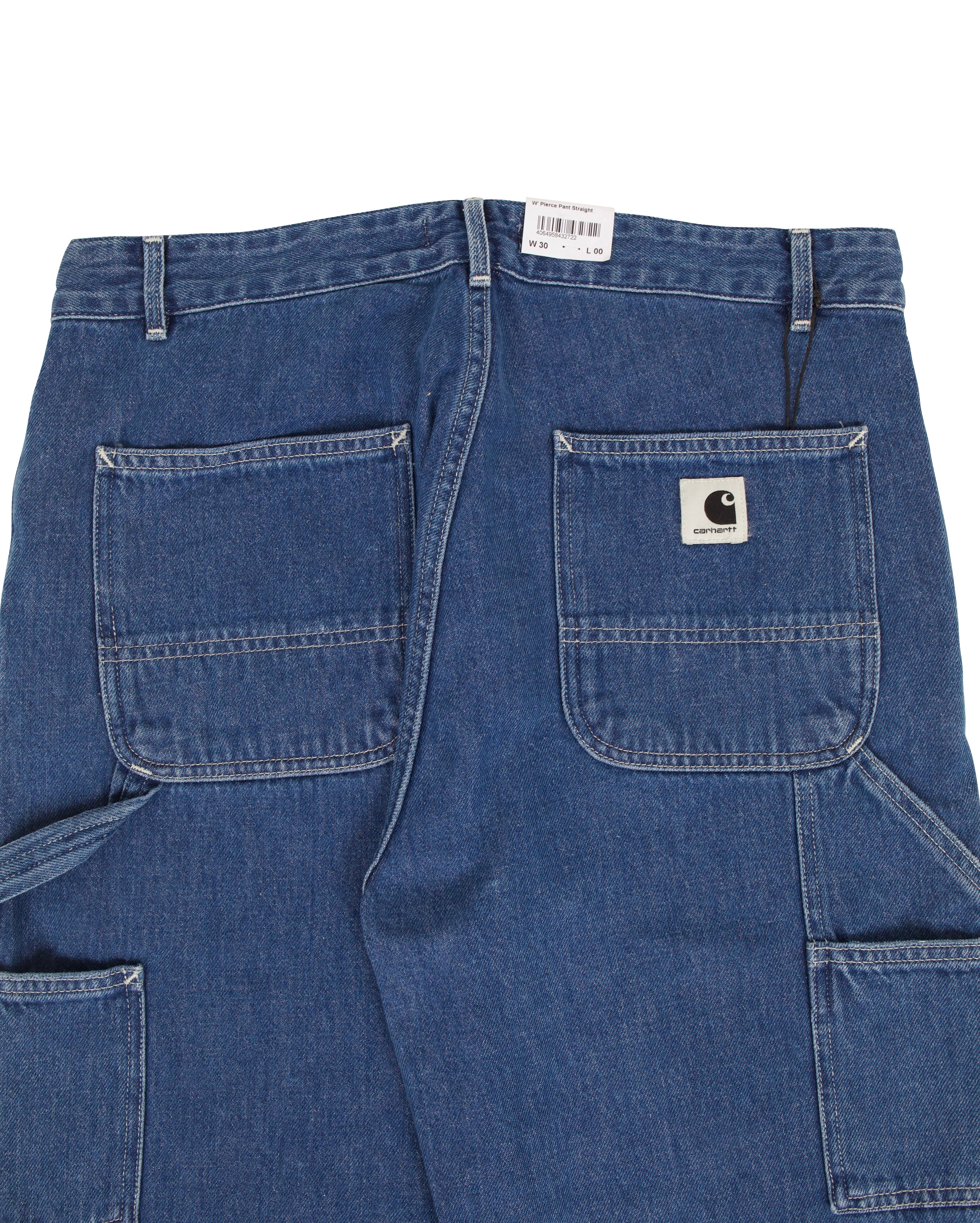 W Pierce Pant Straight Blue Stone Washed - Starcowparis