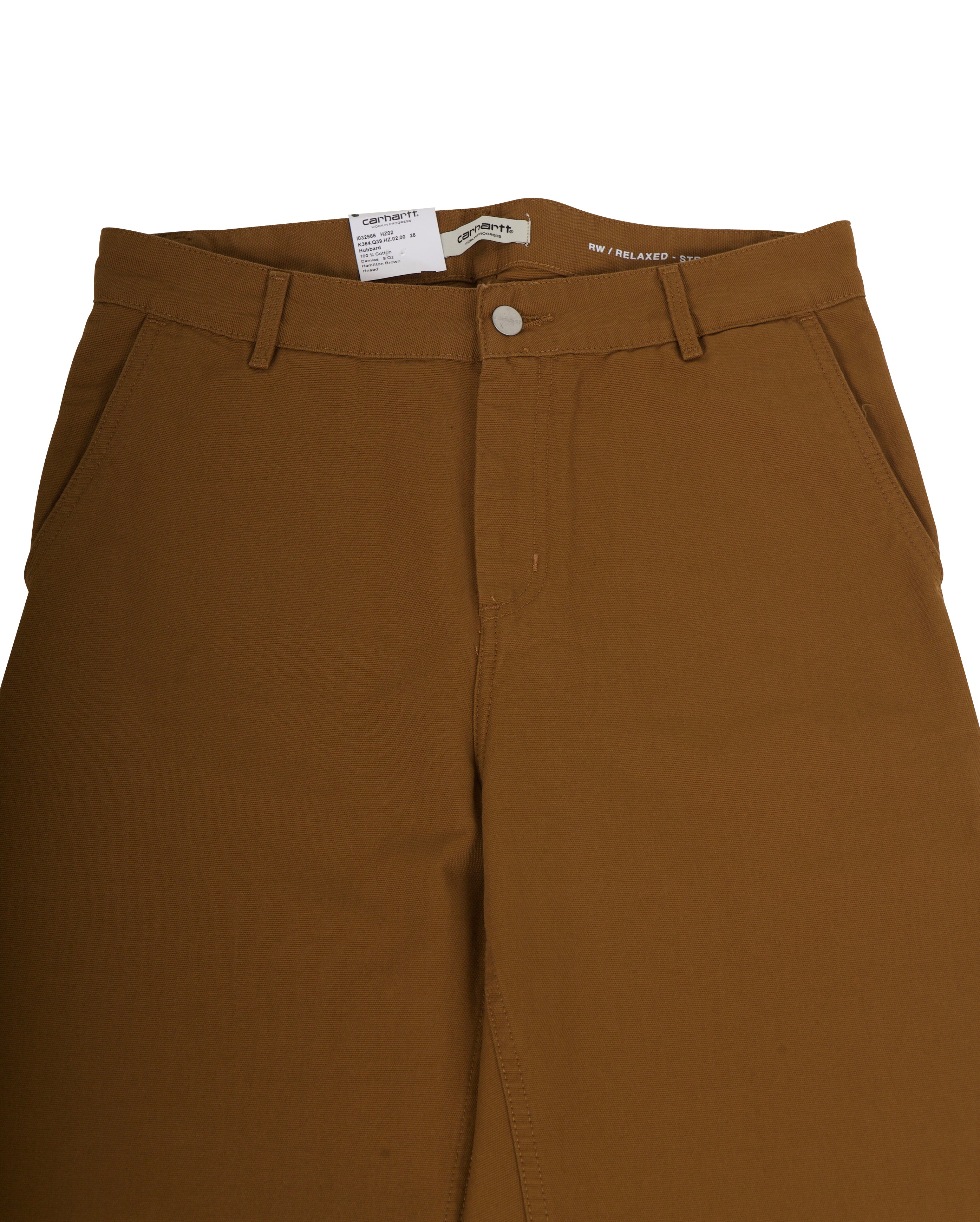 W Pierce Pant Straight Hubbard Canvas Hamilton Brown Rinsed - Starcowparis